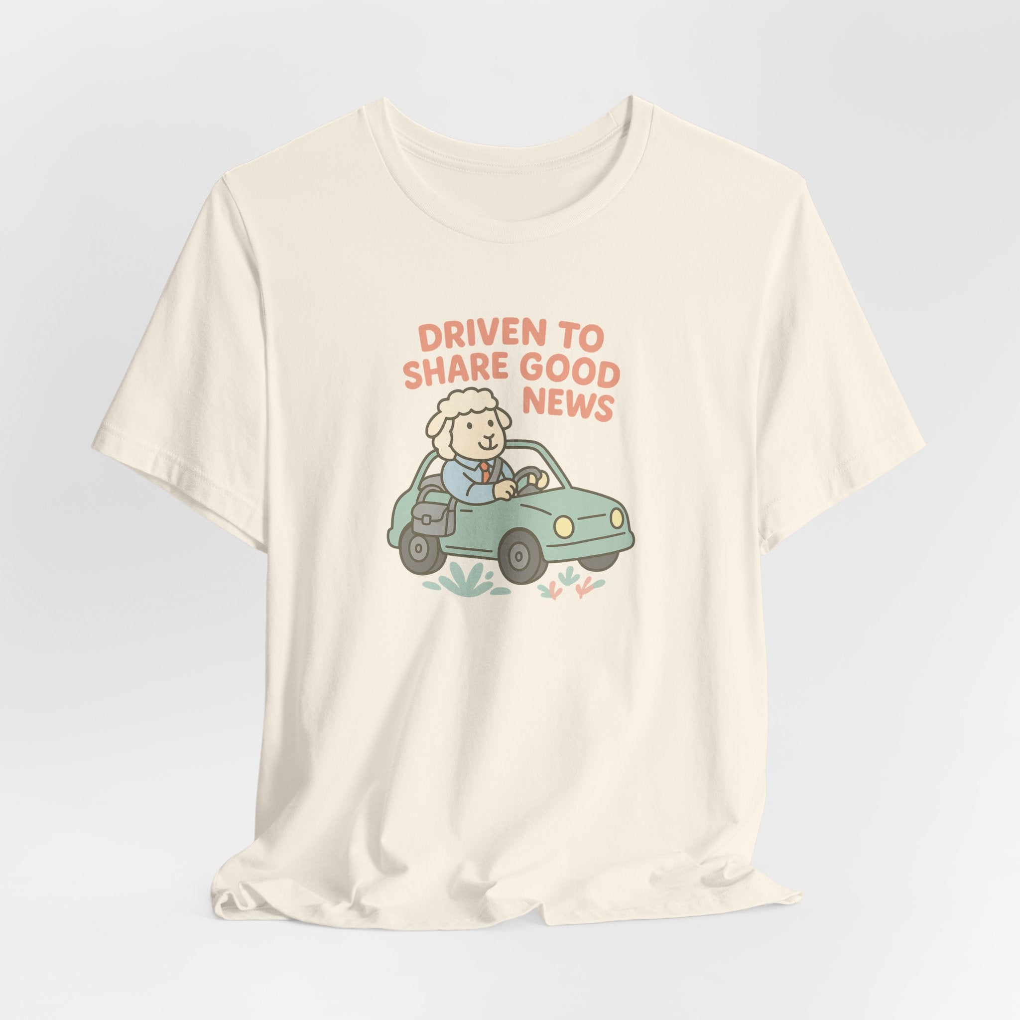 Driven to Share Good News (Male Sheep Alone) – Graphic T-Shirt