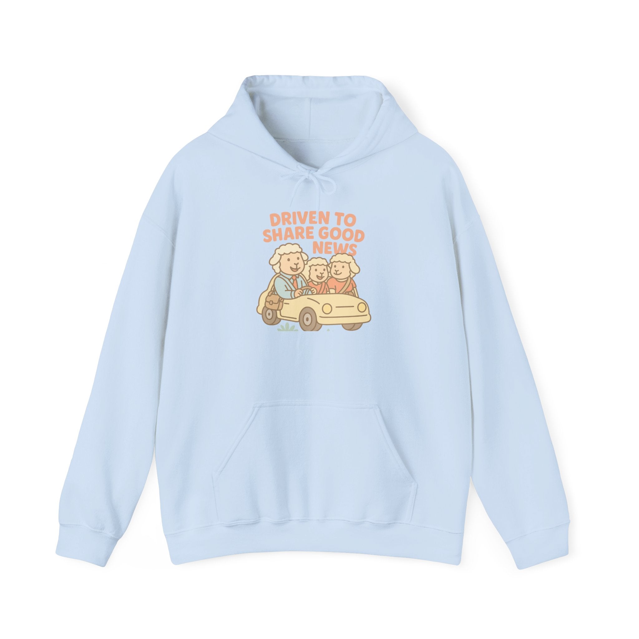 Driven to Share Good News (A Couple and a Friend) – Graphic Hoodie