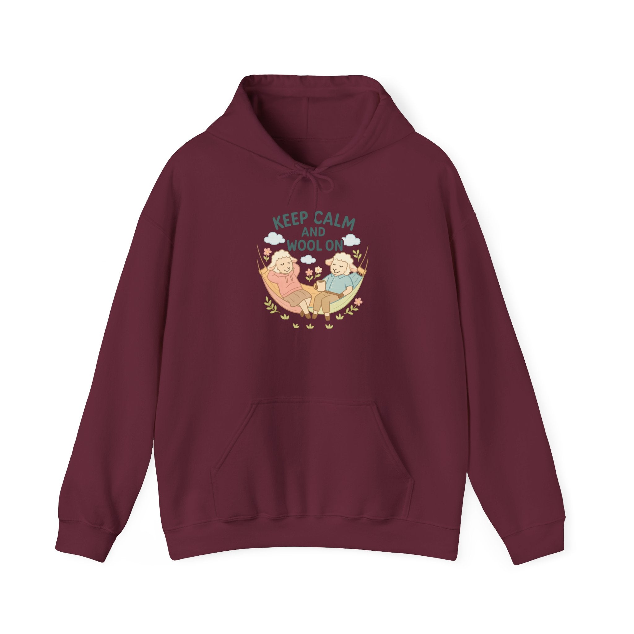 Keep Calm and Wool On – Graphic Hoodie