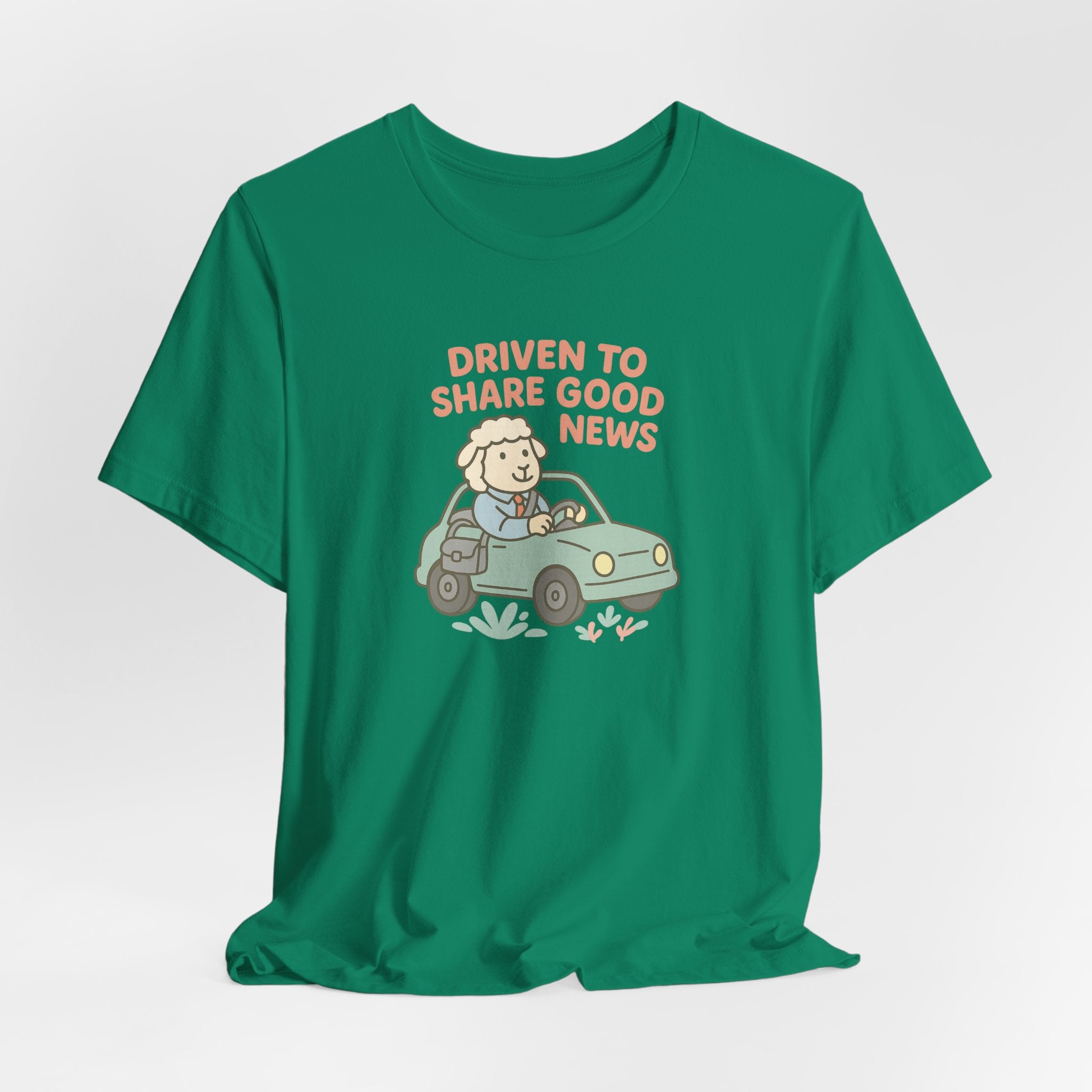 Driven to Share Good News (Male Sheep Alone) – Graphic T-Shirt
