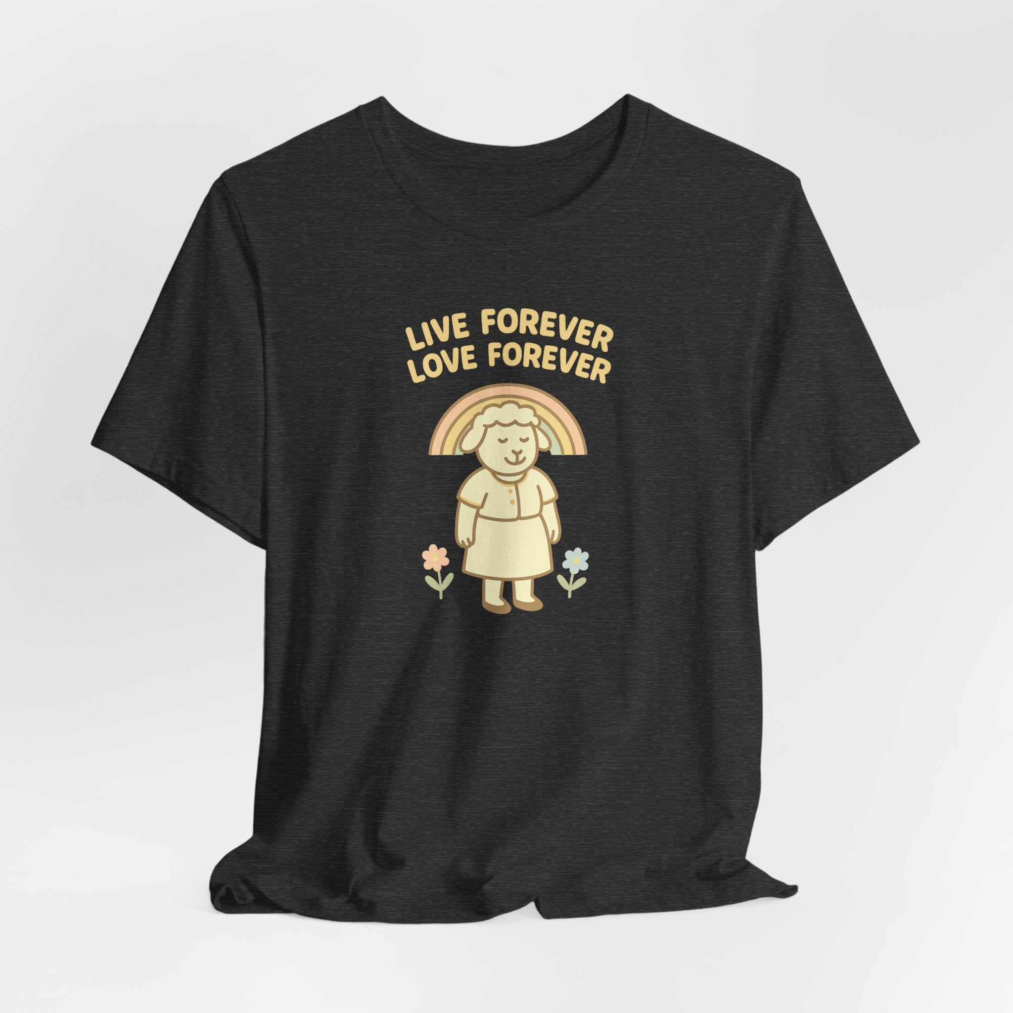 Live Forever Love Forever (Female Sheep) – Graphic T-Shirt