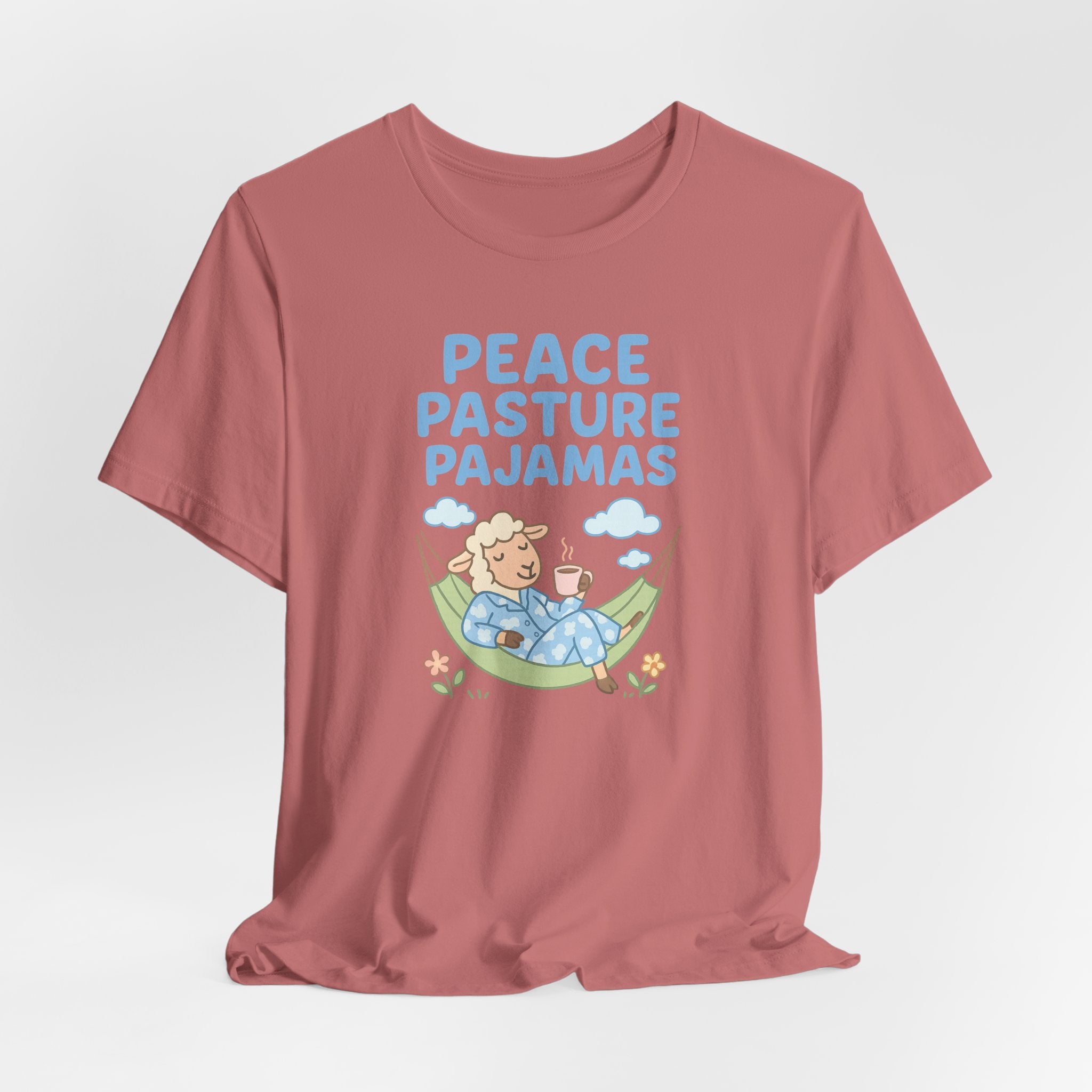 Peace Pasture Pajamas (Female Sheep) – Graphic T-Shirt