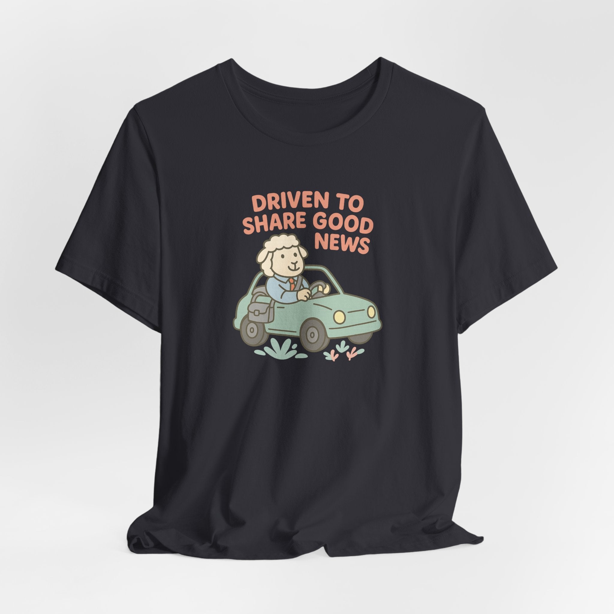 Driven to Share Good News (Male Sheep Alone) – Graphic T-Shirt