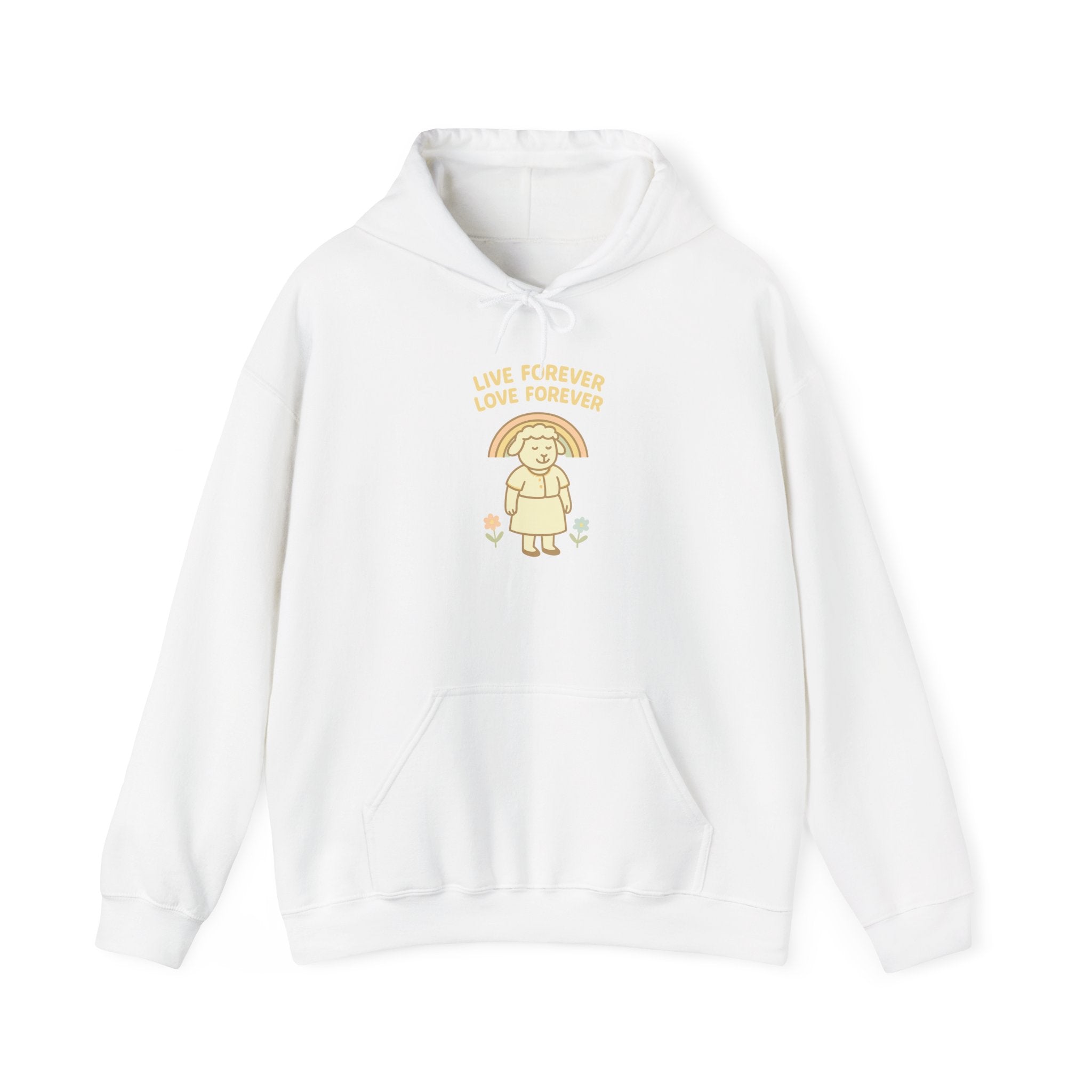 Live Forever Love Forever (Female Sheep) – Graphic Hoodie