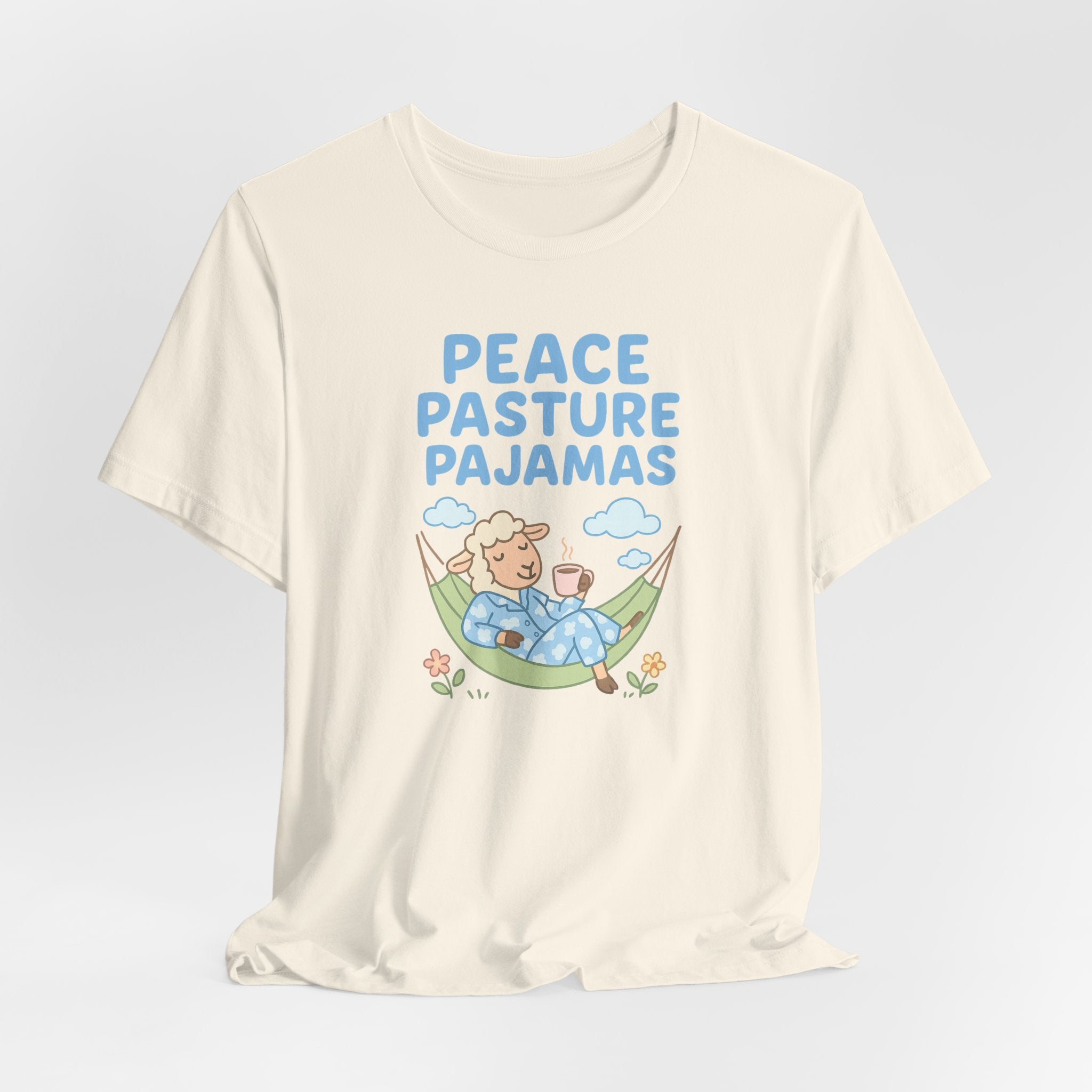Peace Pasture Pajamas (Female Sheep) – Graphic T-Shirt