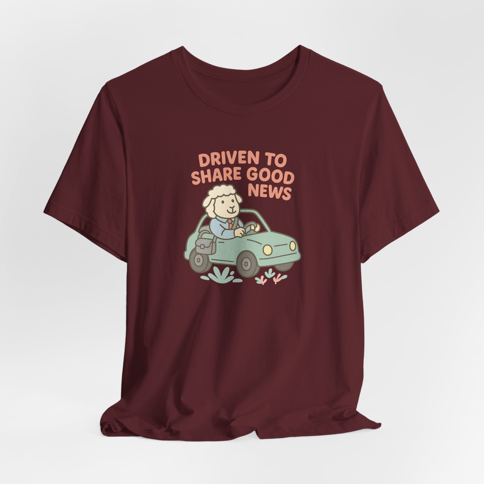 Driven to Share Good News (Male Sheep Alone) – Graphic T-Shirt