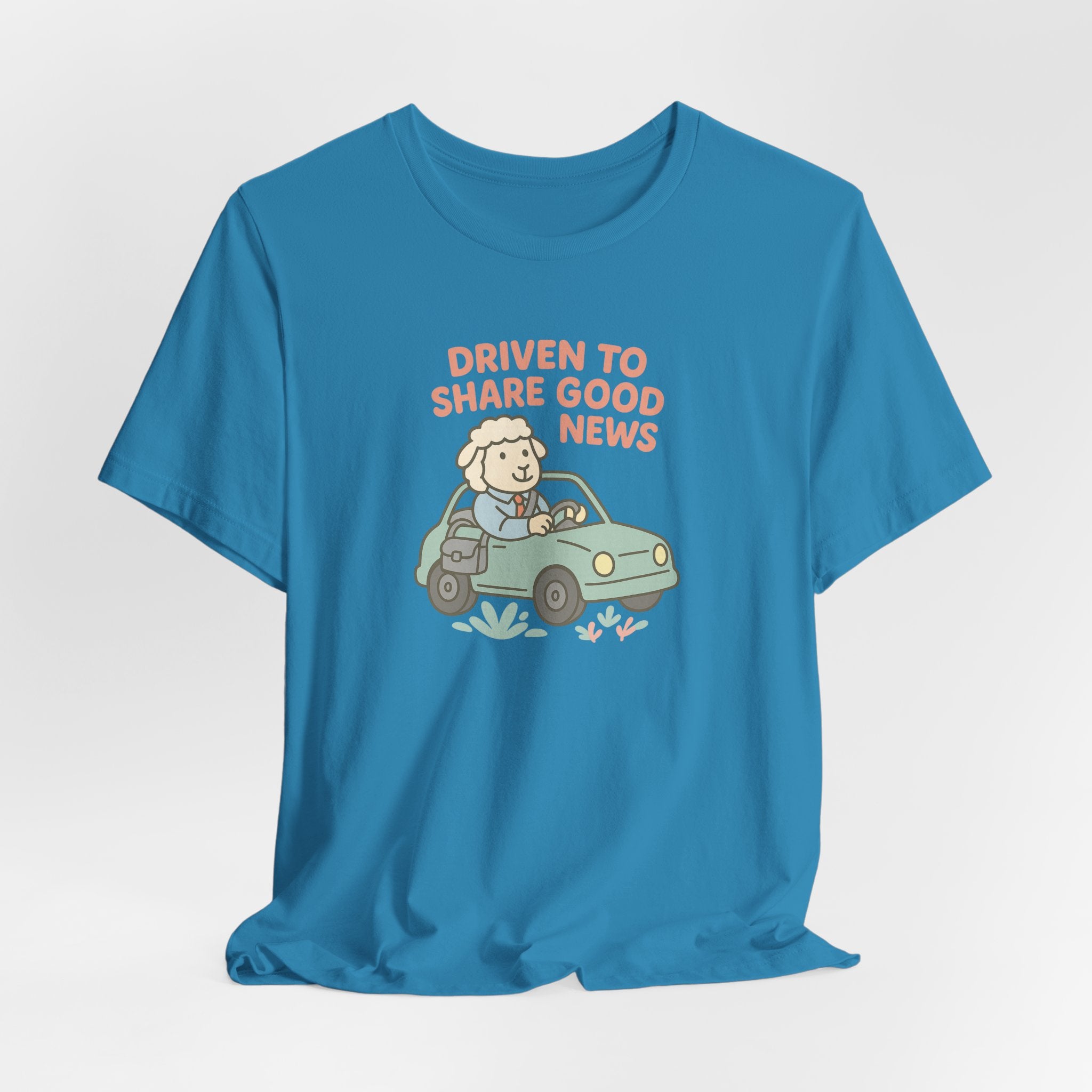 Driven to Share Good News (Male Sheep Alone) – Graphic T-Shirt