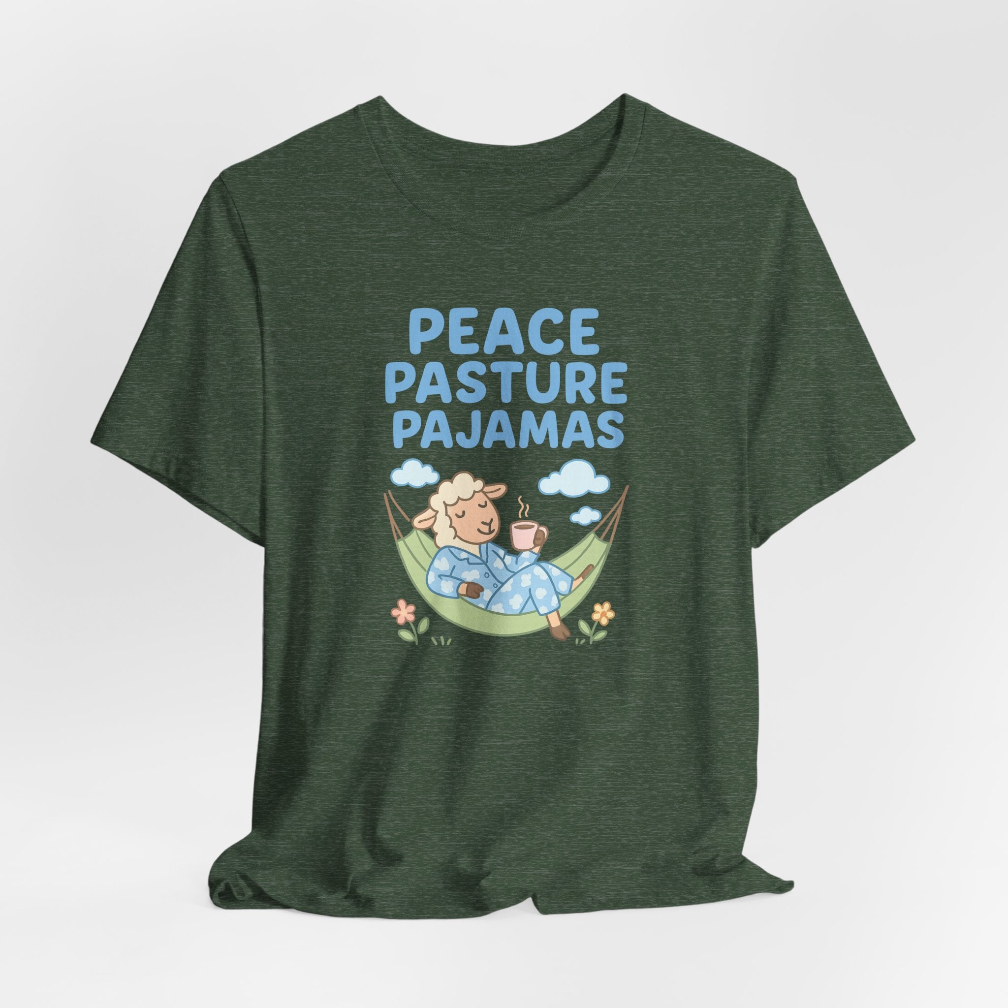 Peace Pasture Pajamas (Female Sheep) – Graphic T-Shirt