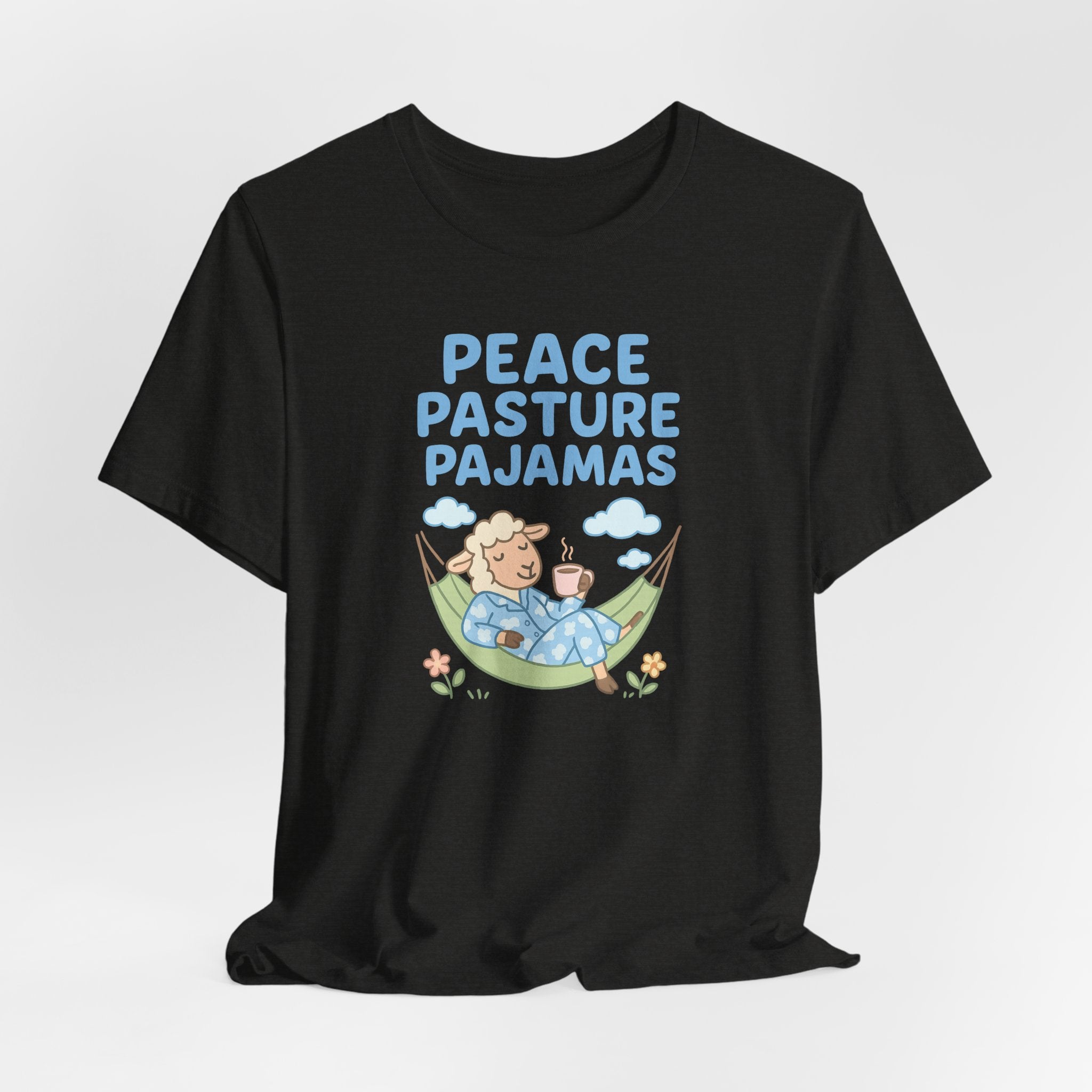 Peace Pasture Pajamas (Female Sheep) – Graphic T-Shirt