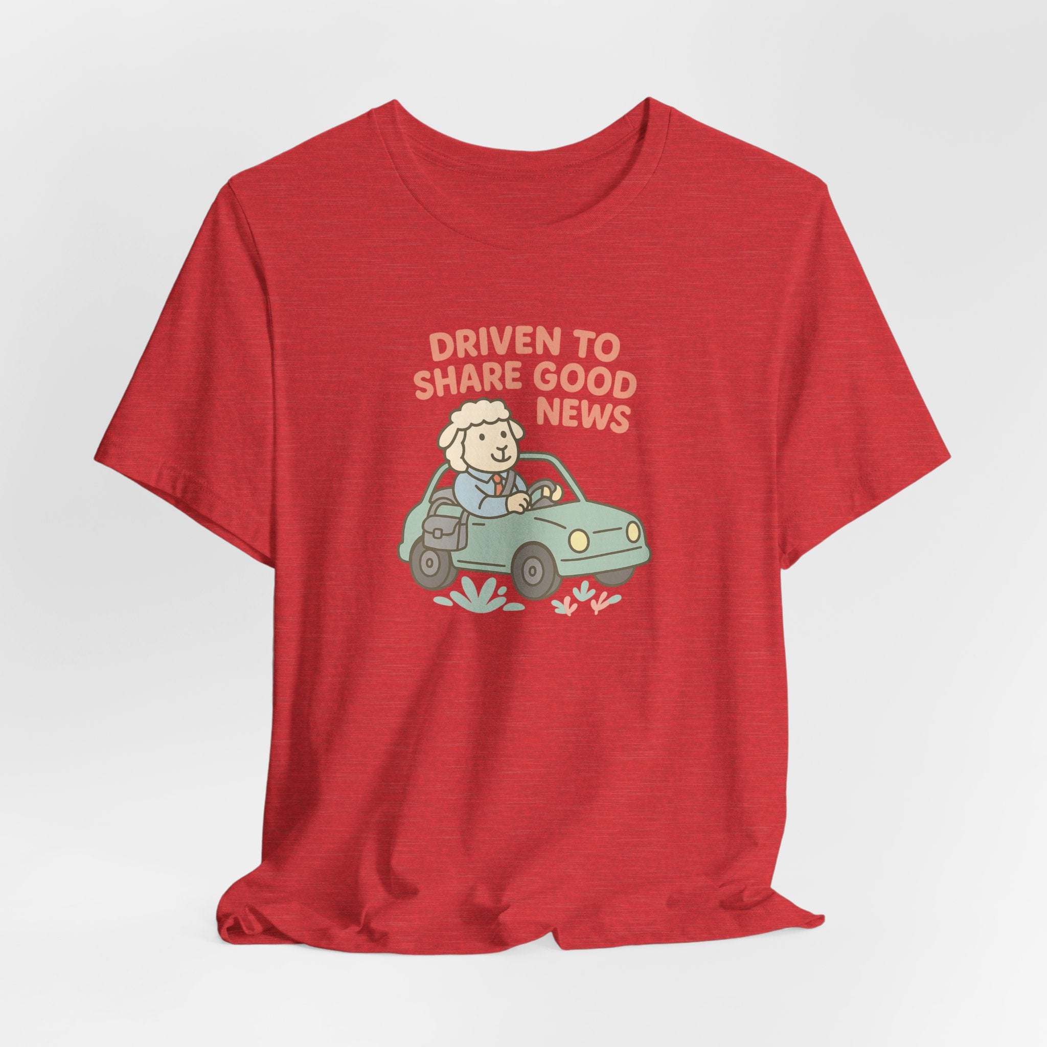 Driven to Share Good News (Male Sheep Alone) – Graphic T-Shirt