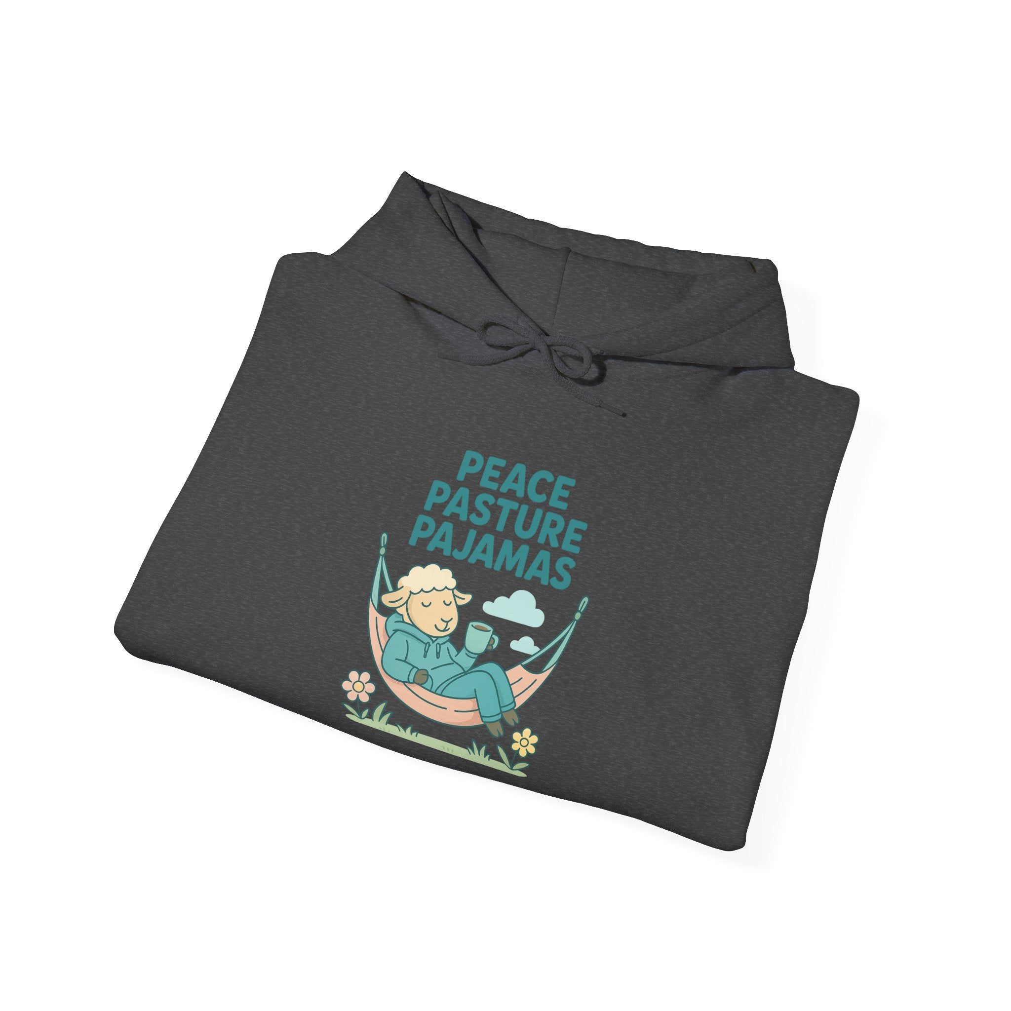 Peace Pasture Pajamas (Male Sheep) – Graphic Hoodie