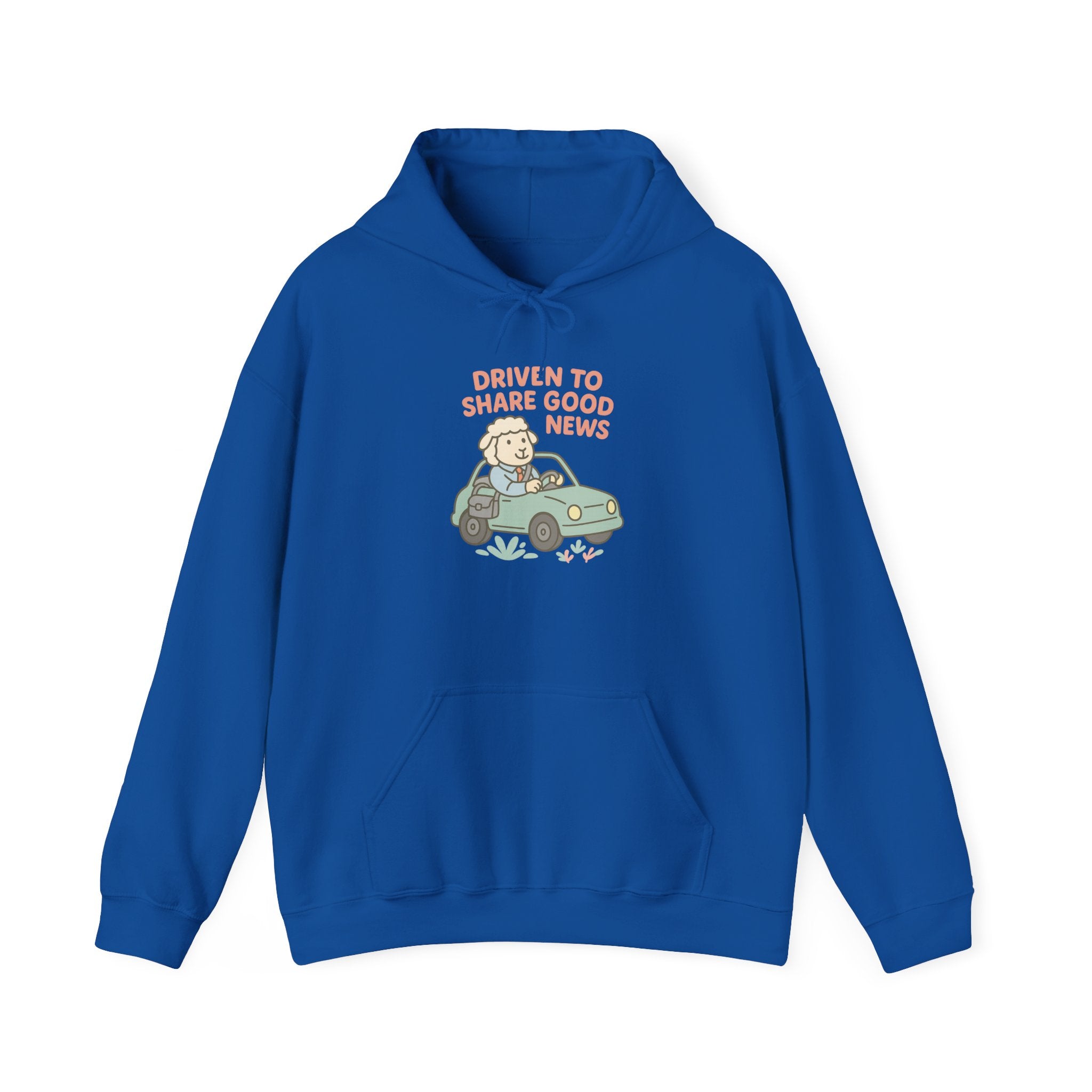 Driven to Share Good News (Male Sheep Alone) – Graphic Hoodie