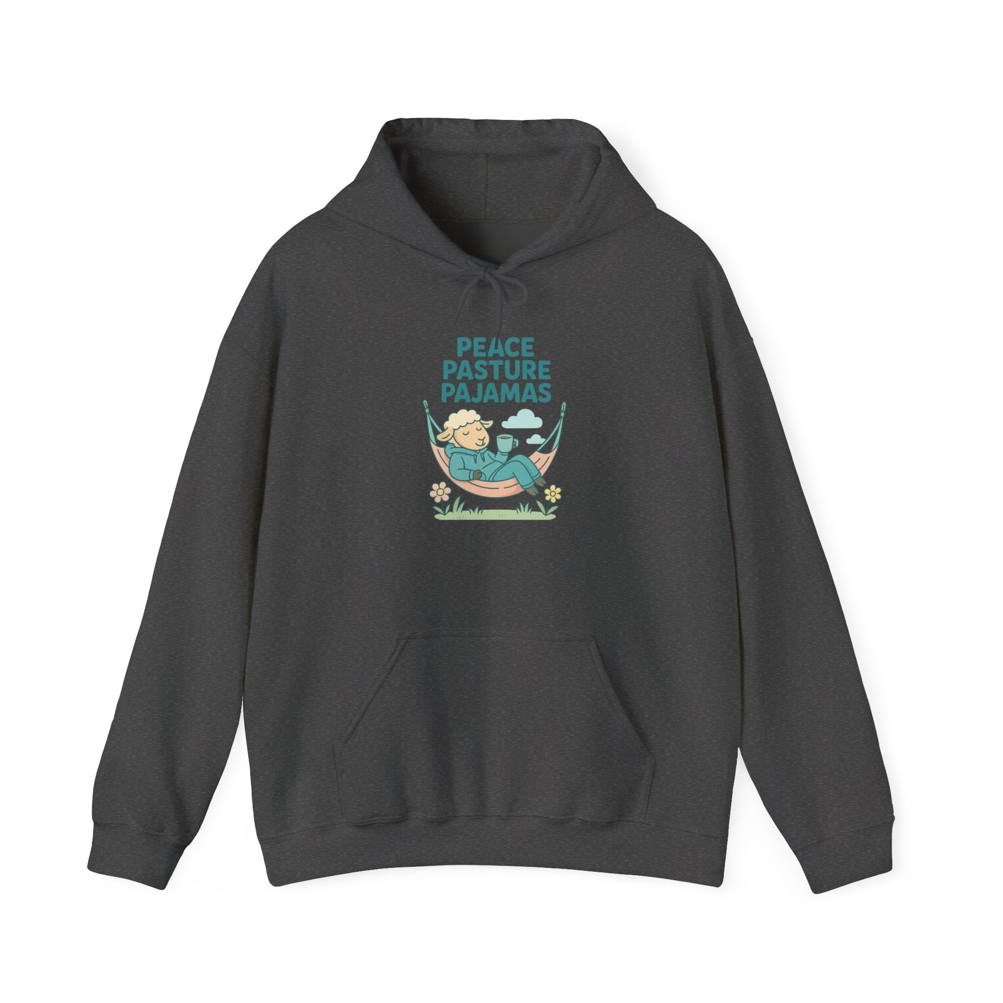 Peace Pasture Pajamas (Male Sheep) – Graphic Hoodie