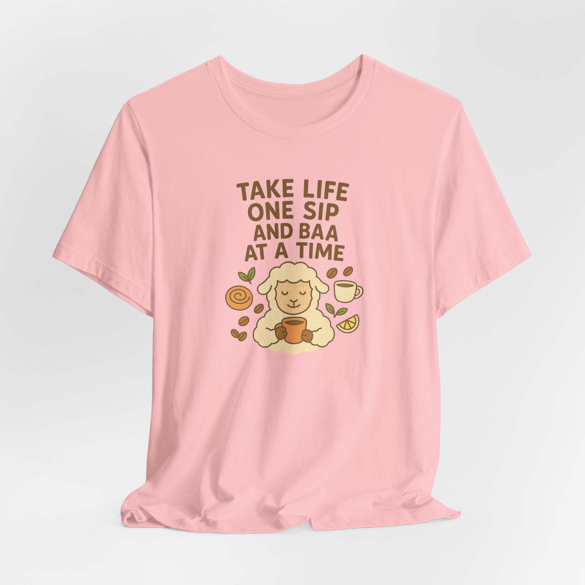 Take Life One Sip and Baa at a Time – Graphic T-Shirt