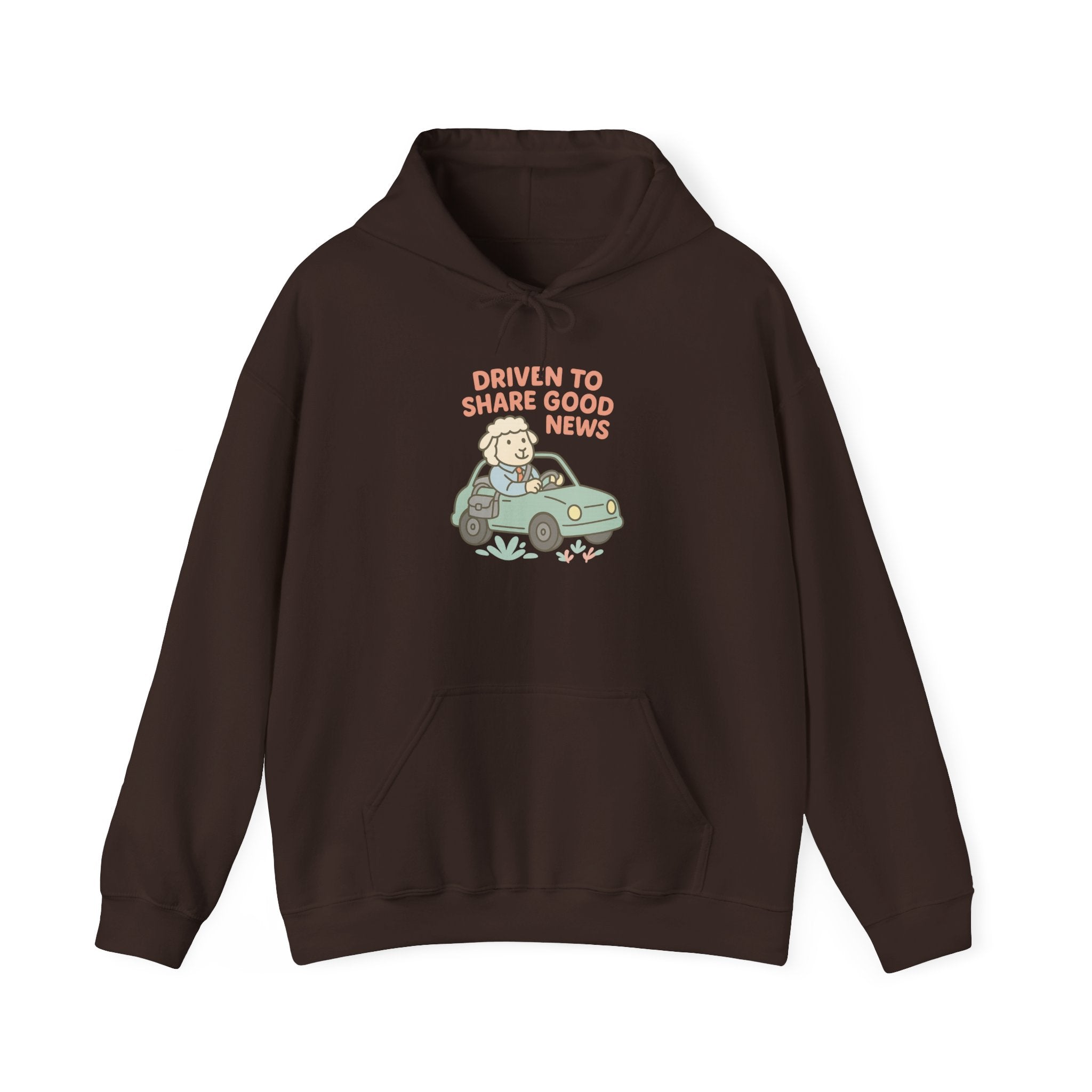 Driven to Share Good News (Male Sheep Alone) – Graphic Hoodie