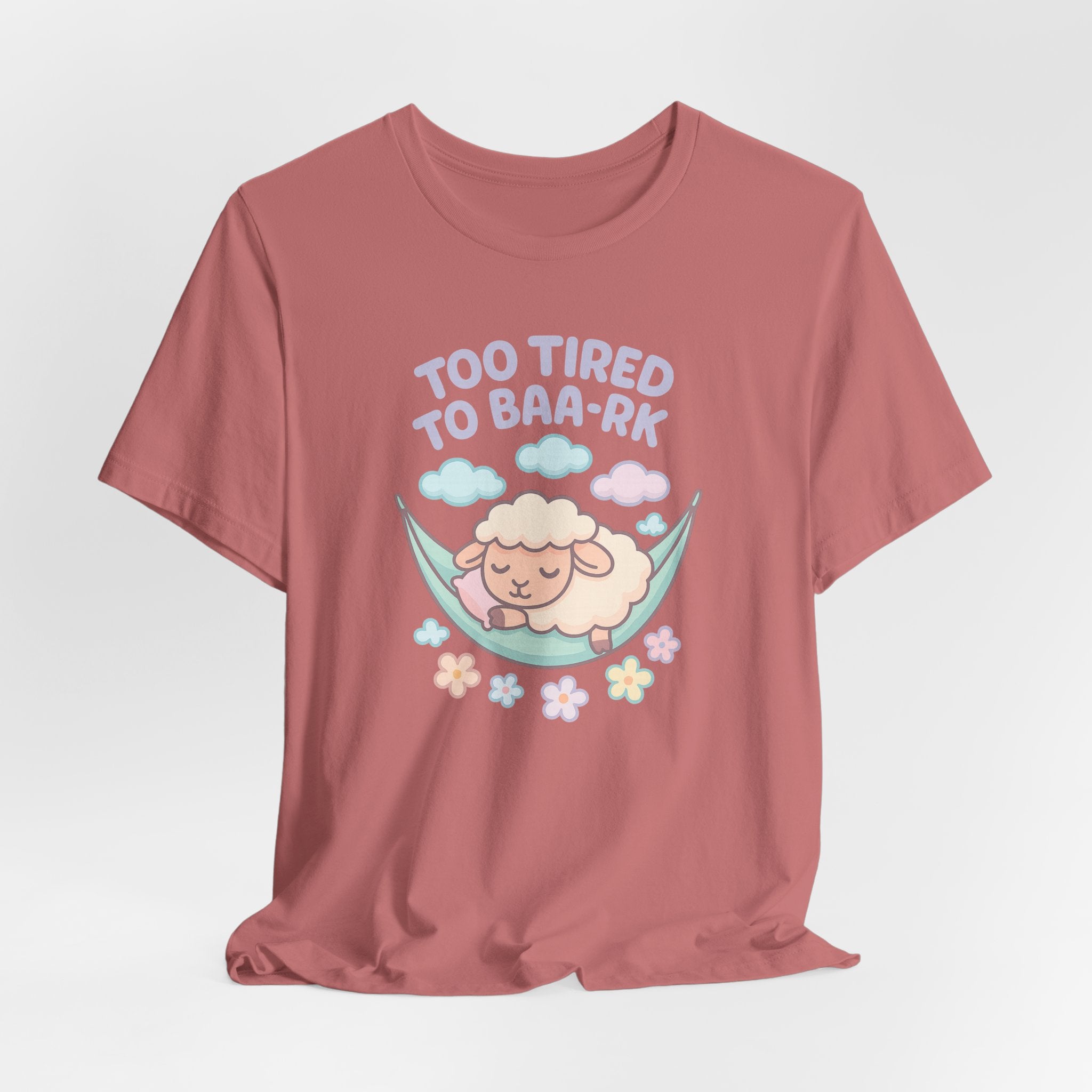 Too Tired to Baa-rk – Graphic T-Shirt