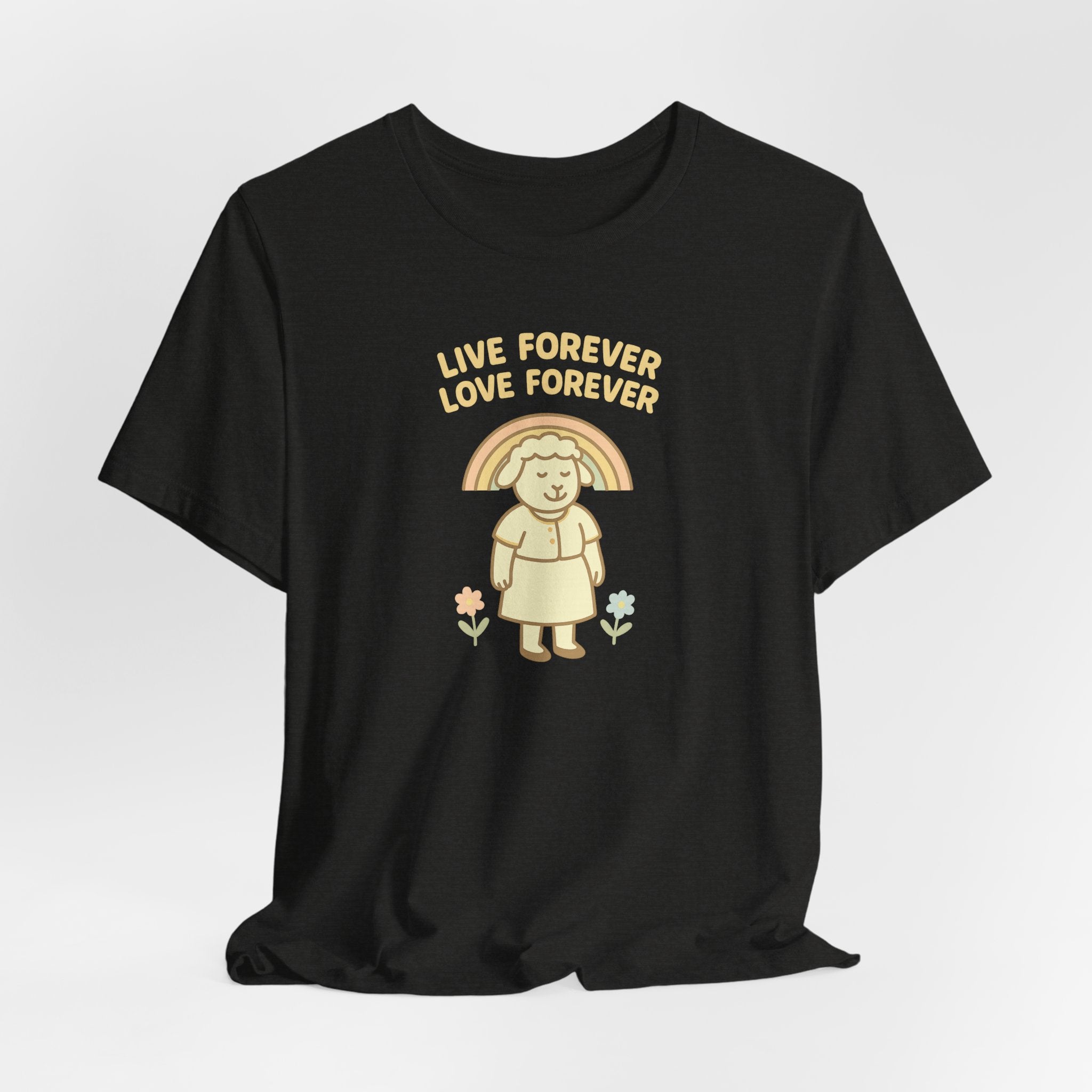 Live Forever Love Forever (Female Sheep) – Graphic T-Shirt