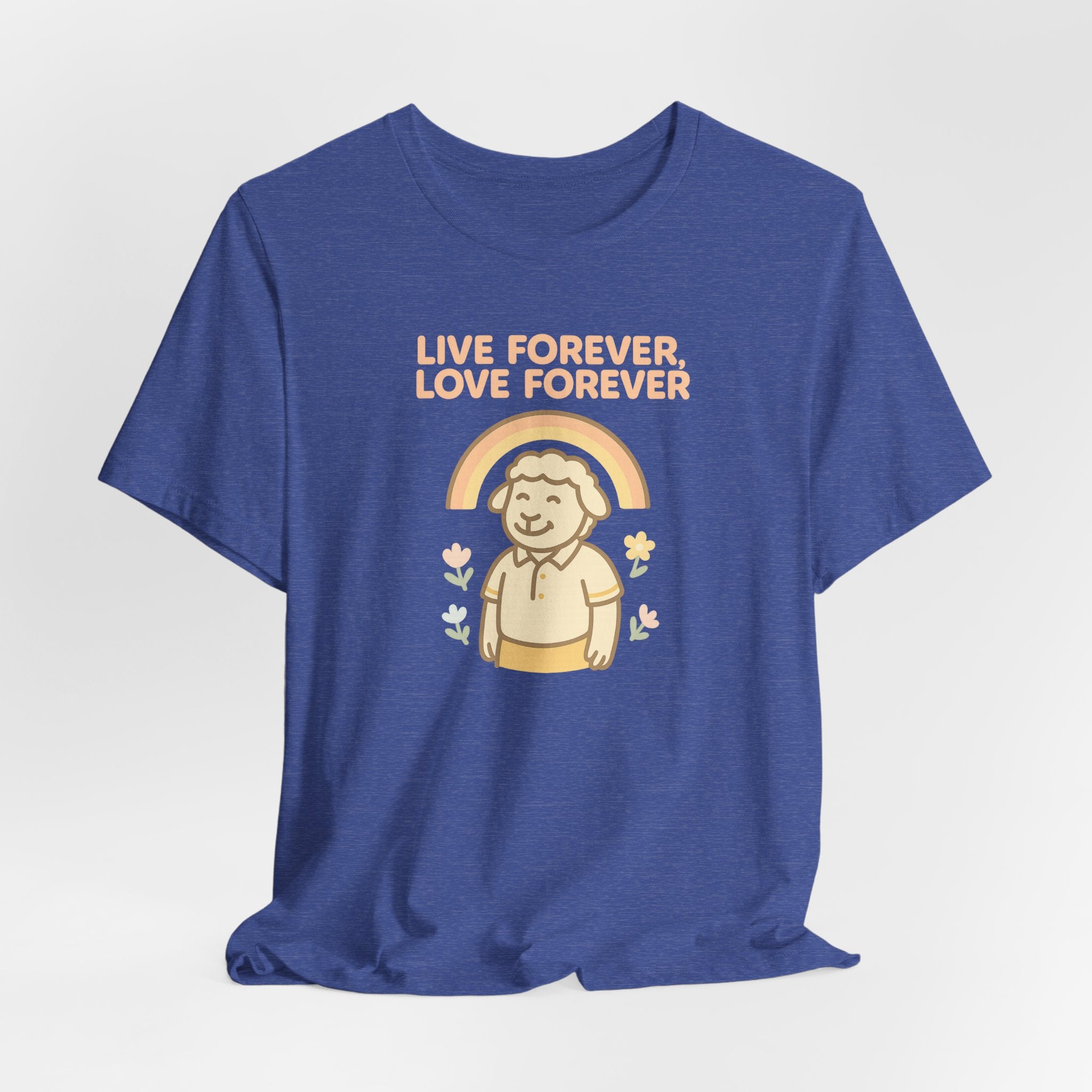 Live Forever Love Forever (Male Sheep) – Graphic T-Shirt
