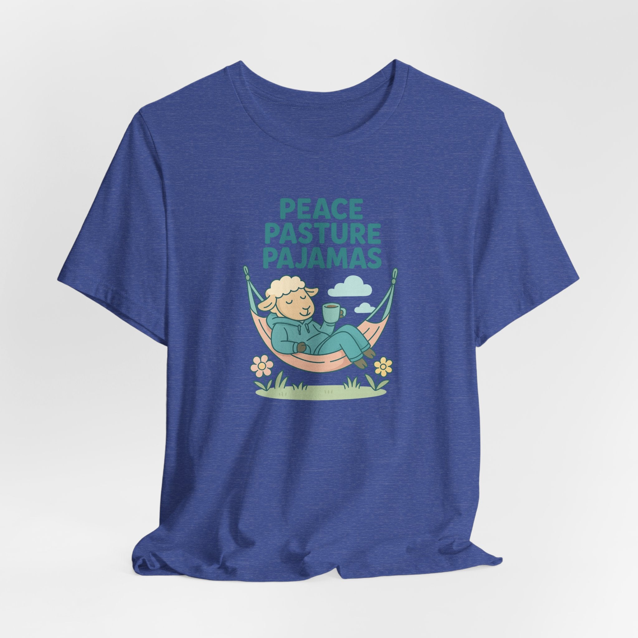 Peace Pasture Pajamas (Male Sheep) – Graphic T-Shirt