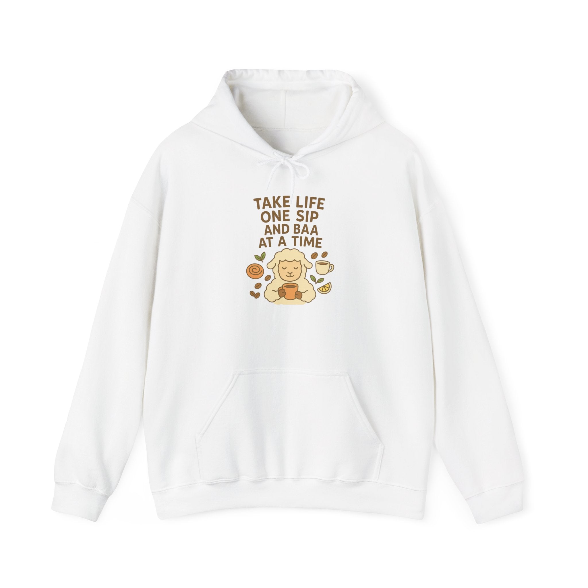 Take Life One Sip and Baa at a Time – Graphic Hoodie