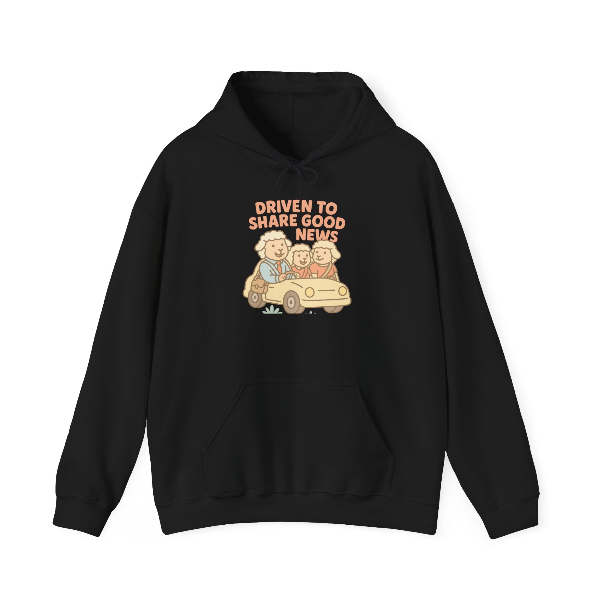 Driven to Share Good News (A Couple and a Friend) – Graphic Hoodie