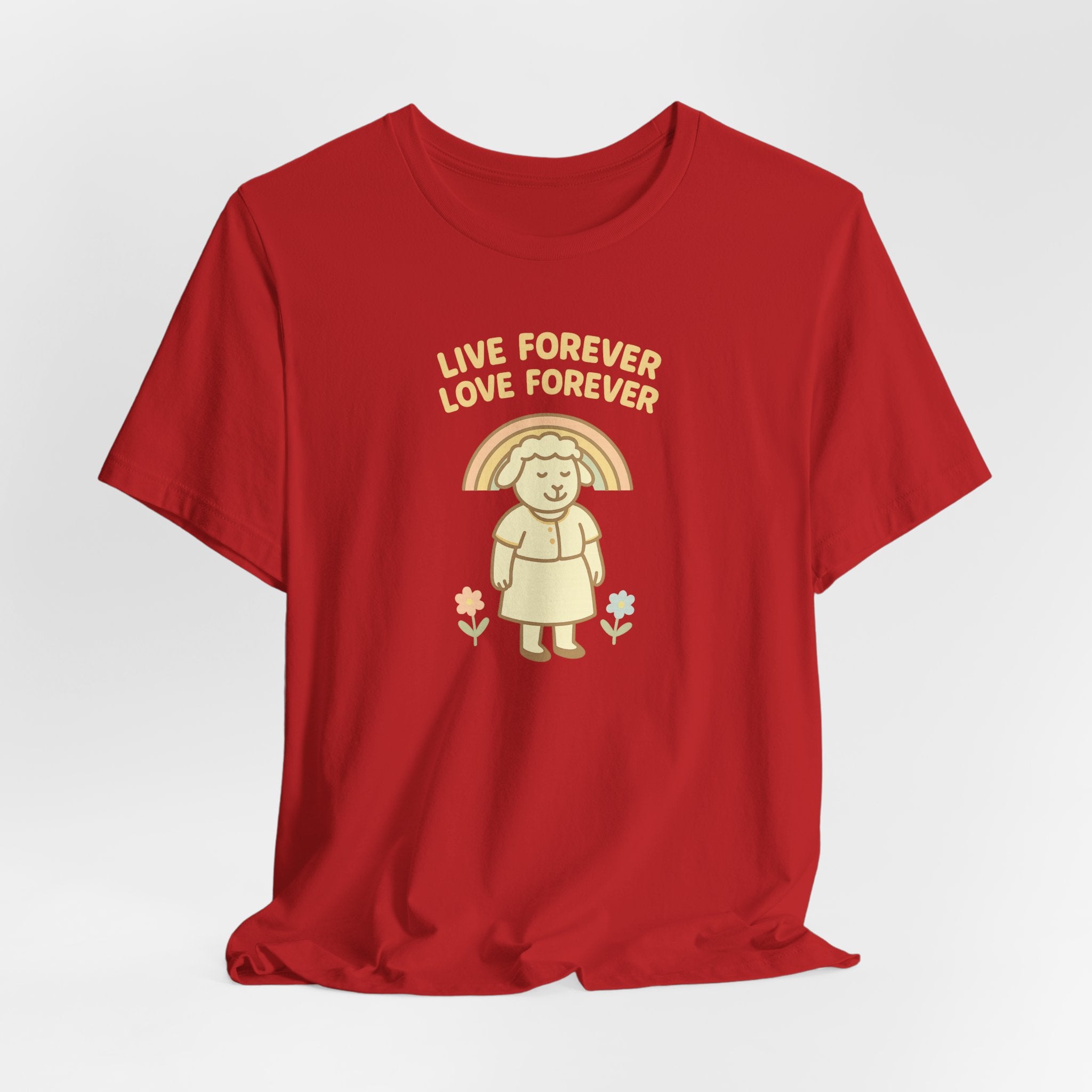 Live Forever Love Forever (Female Sheep) – Graphic T-Shirt