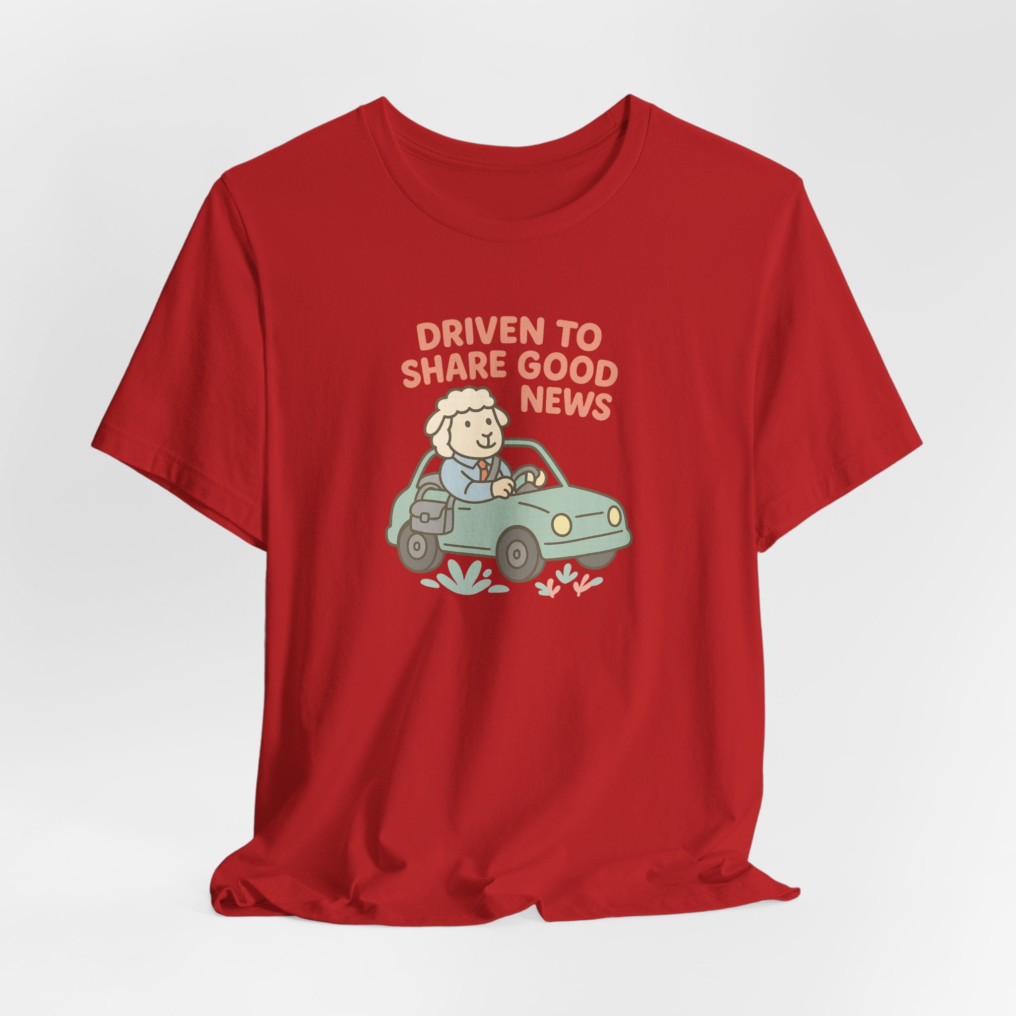 Driven to Share Good News (Male Sheep Alone) – Graphic T-Shirt