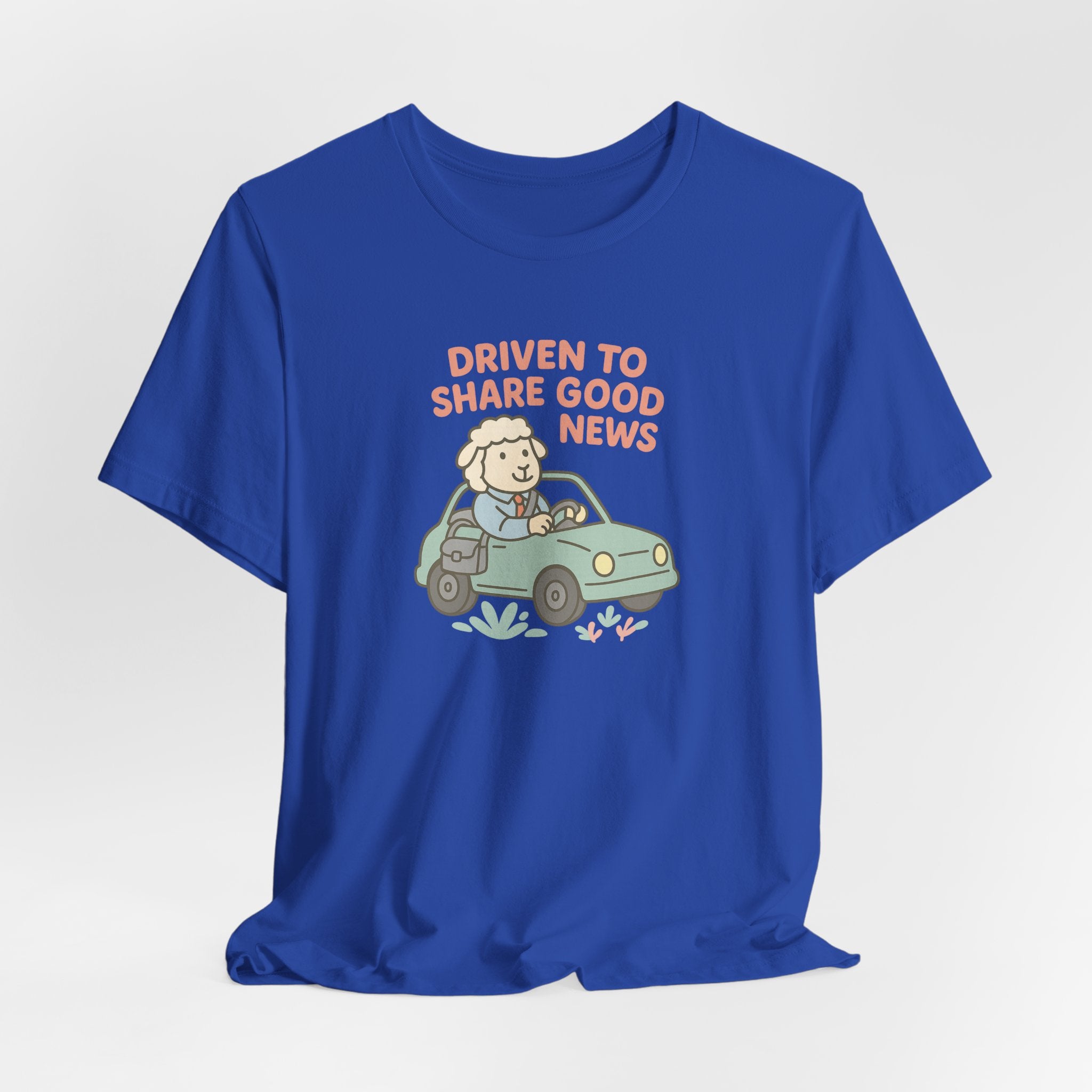 Driven to Share Good News (Male Sheep Alone) – Graphic T-Shirt