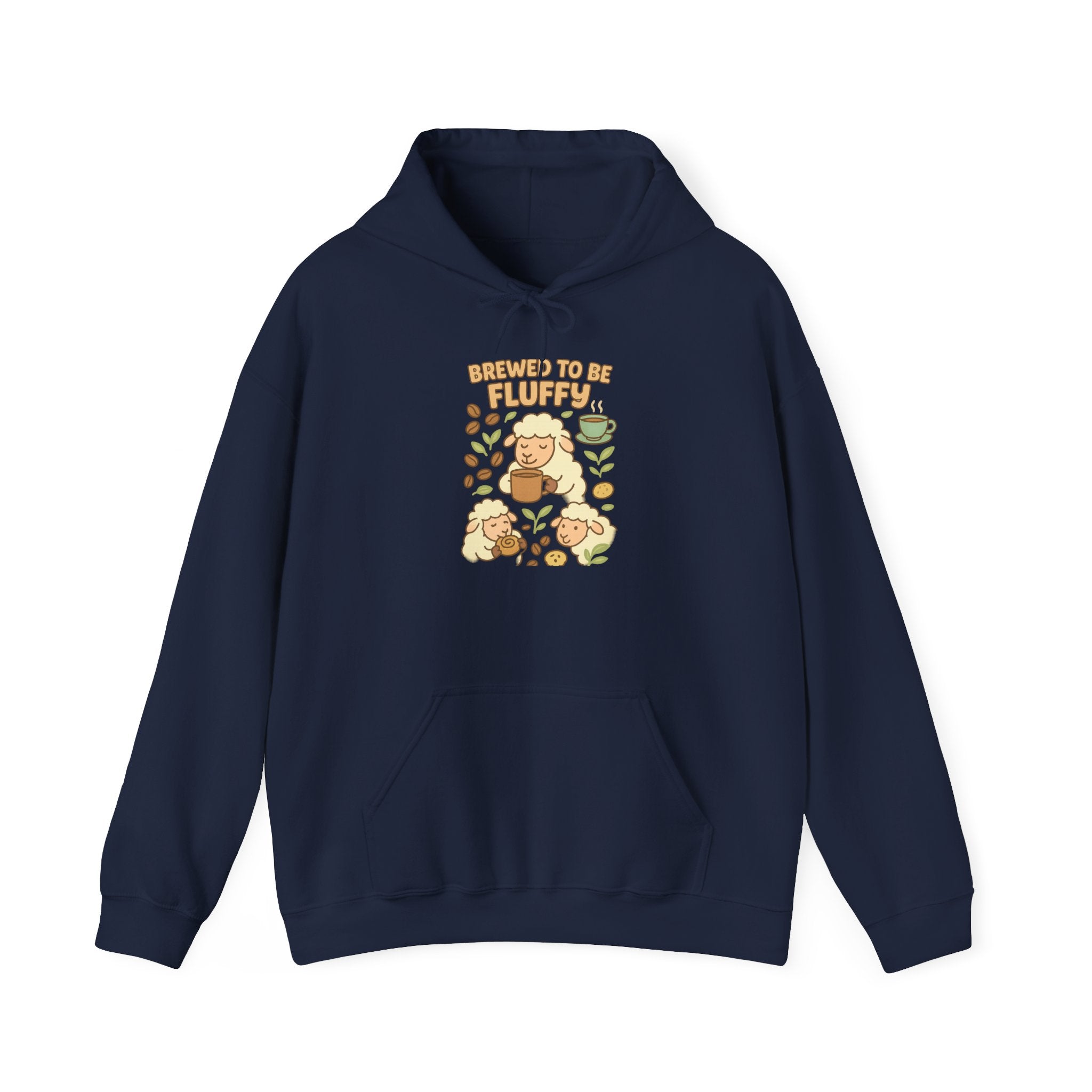 Brewed to Be Fluffy – Graphic Hoodie