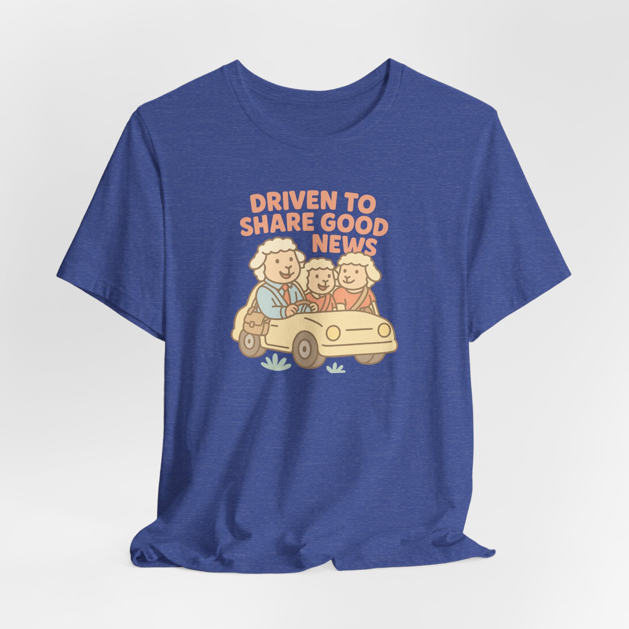 Driven to Share Good News (A Couple and a Friend) – Graphic T-Shirt