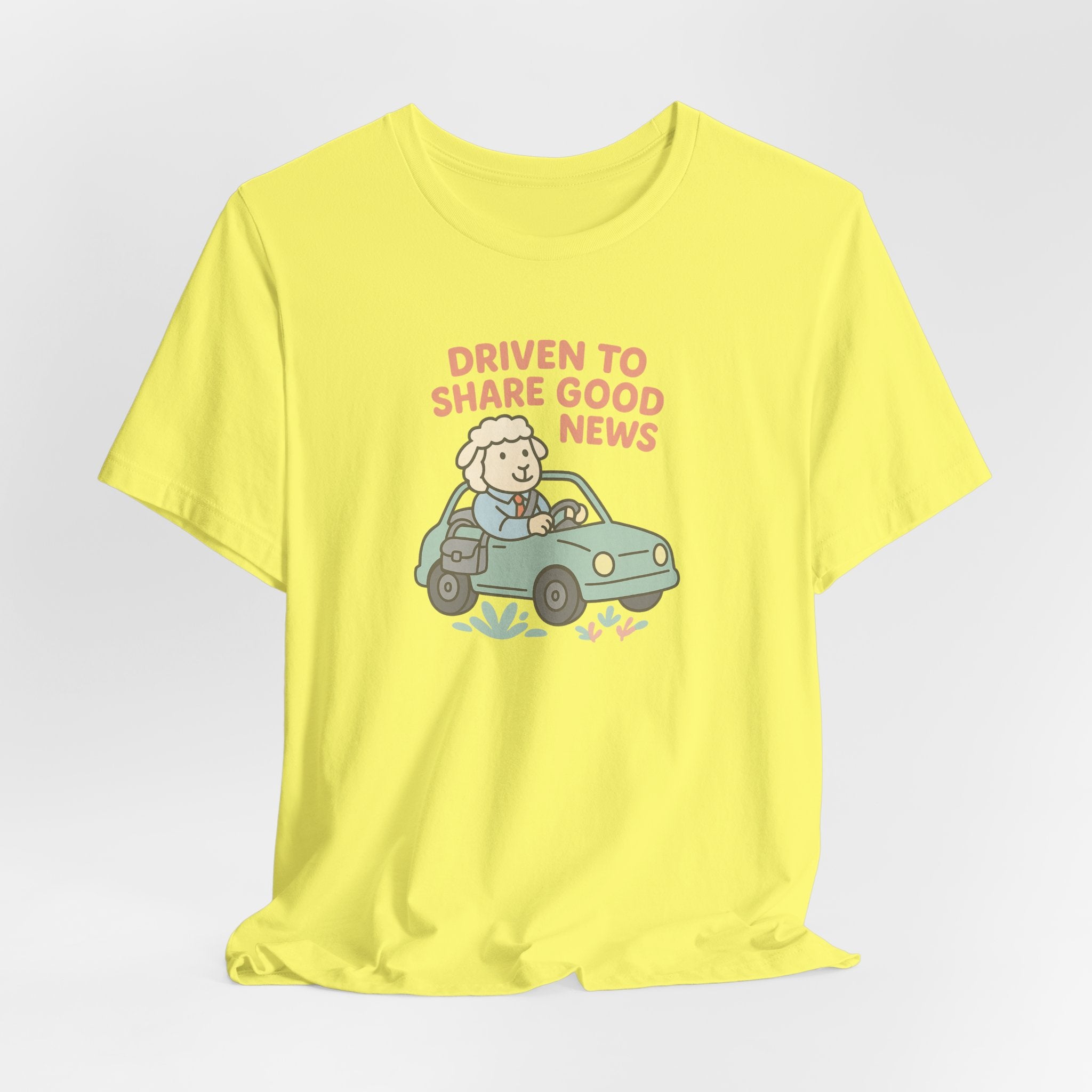 Driven to Share Good News (Male Sheep Alone) – Graphic T-Shirt