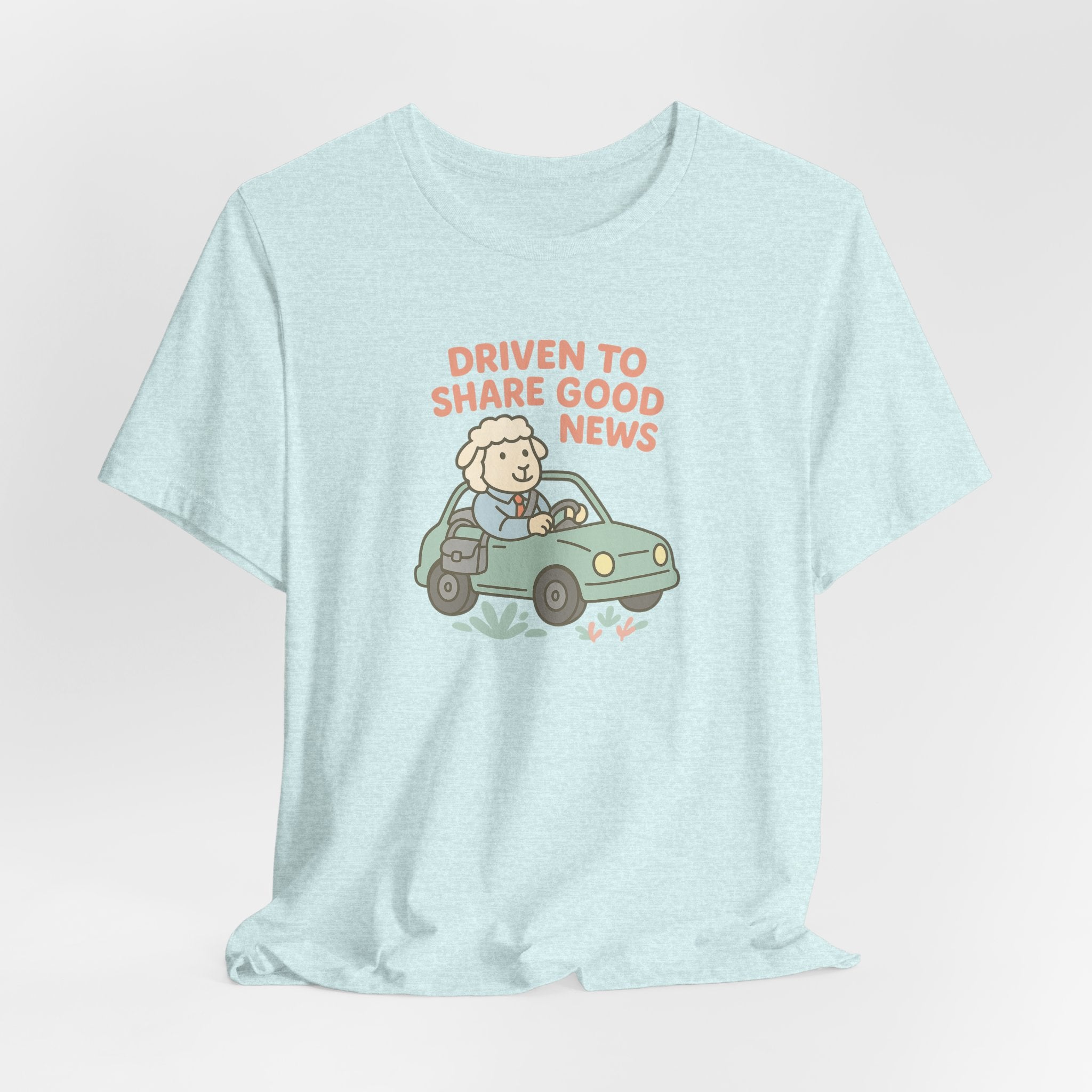 Driven to Share Good News (Male Sheep Alone) – Graphic T-Shirt