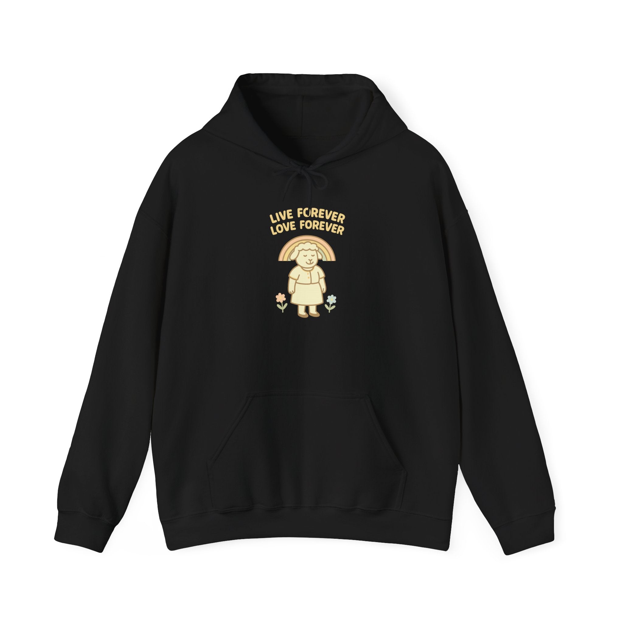 Live Forever Love Forever (Female Sheep) – Graphic Hoodie
