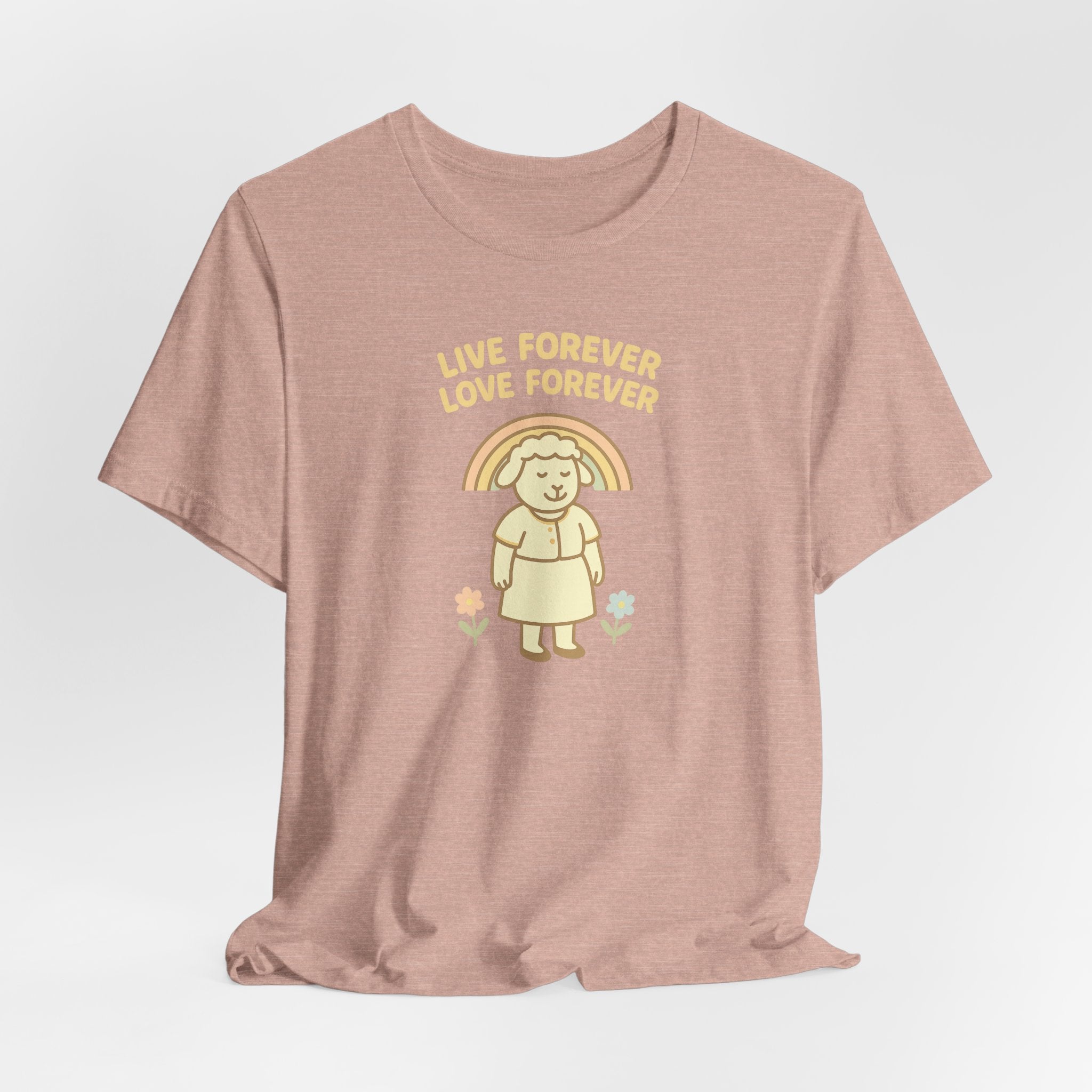 Live Forever Love Forever (Female Sheep) – Graphic T-Shirt