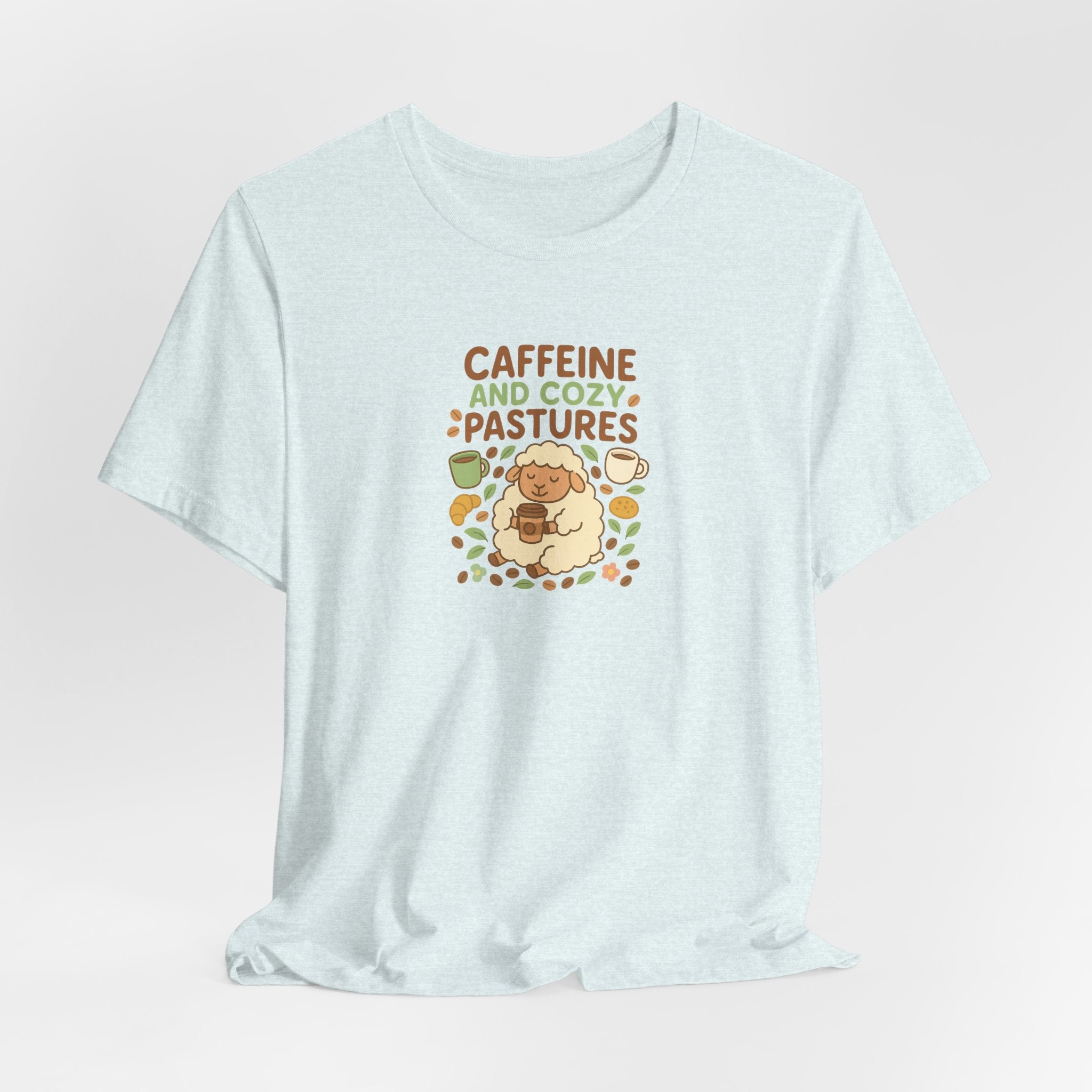 Caffeine and Cozy Pastures – Graphic T-Shirt