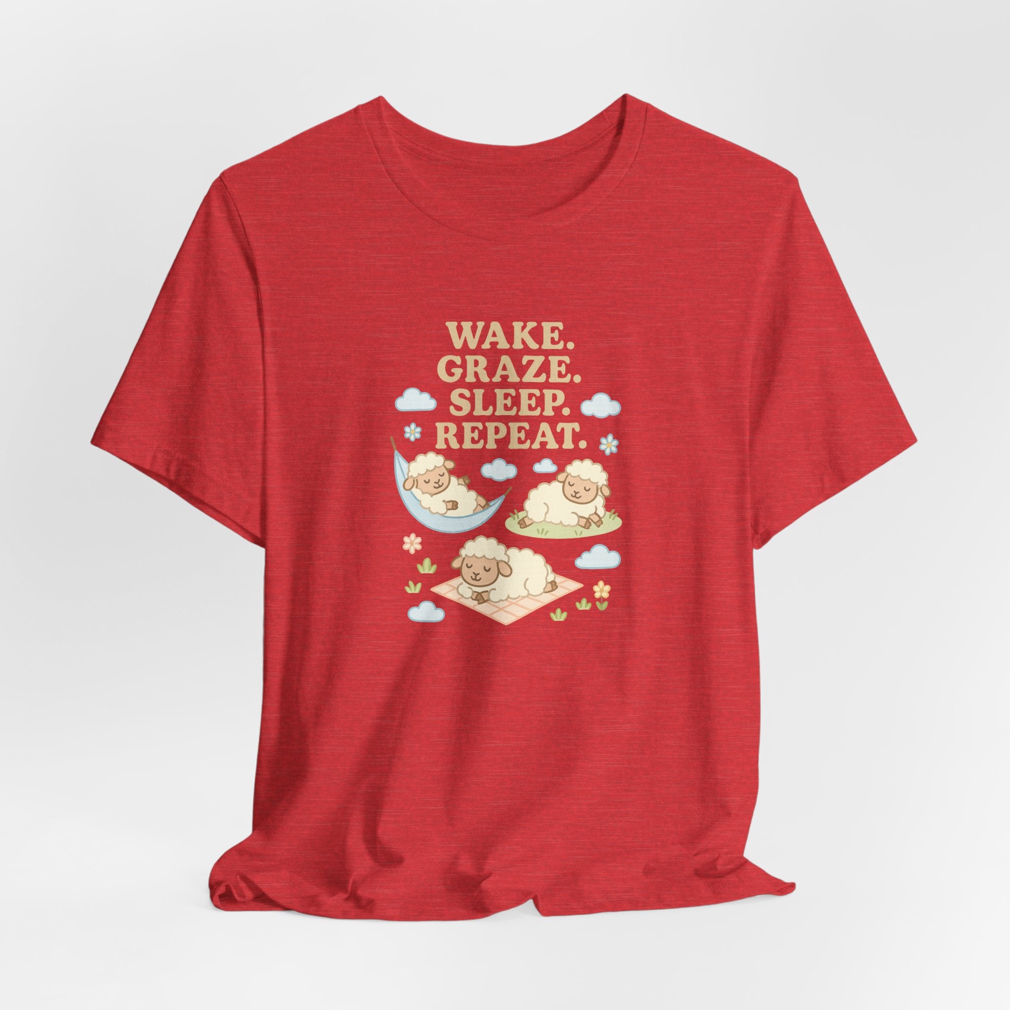 Wake. Graze. Sleep. Repeat. – Graphic T-Shirt