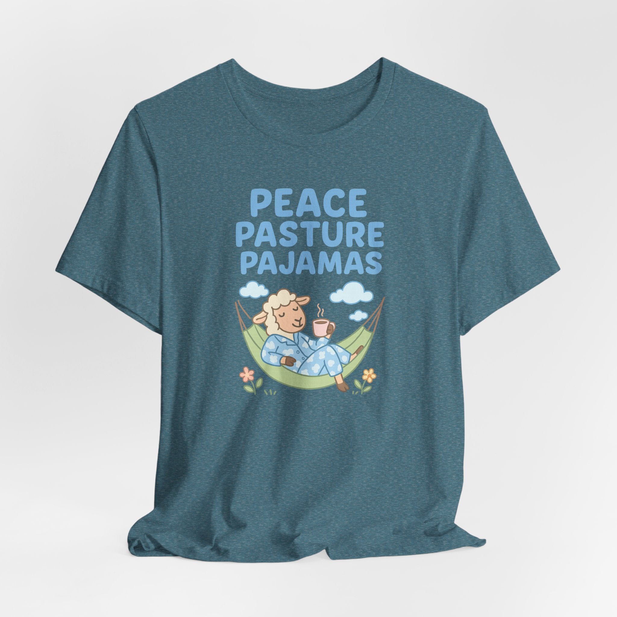 Peace Pasture Pajamas (Female Sheep) – Graphic T-Shirt