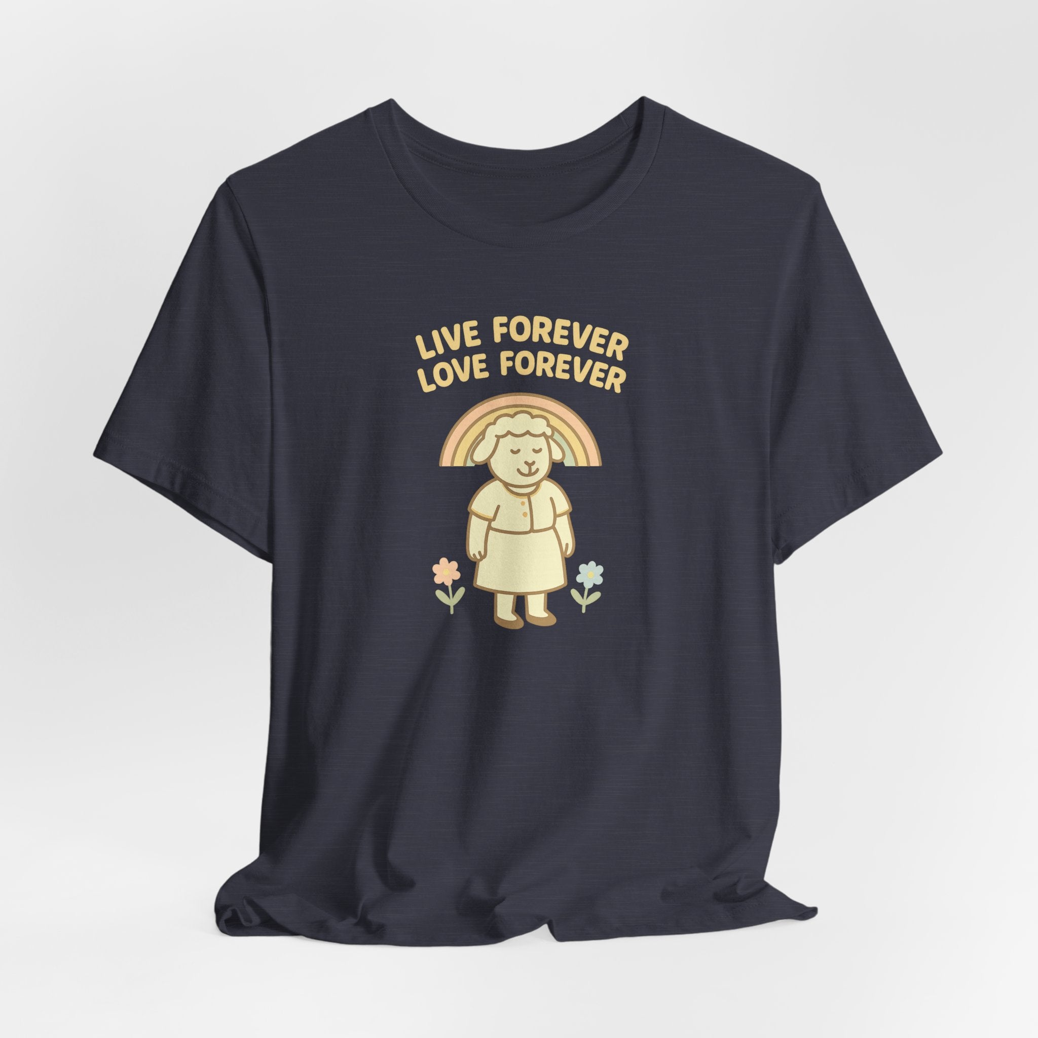 Live Forever Love Forever (Female Sheep) – Graphic T-Shirt