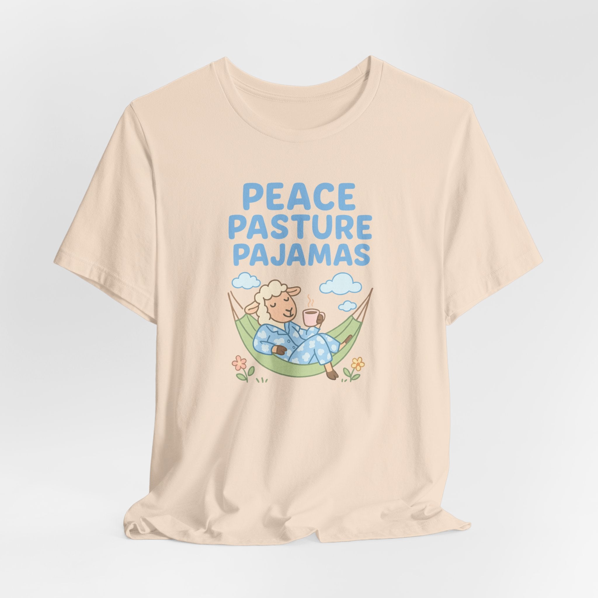 Peace Pasture Pajamas (Female Sheep) – Graphic T-Shirt