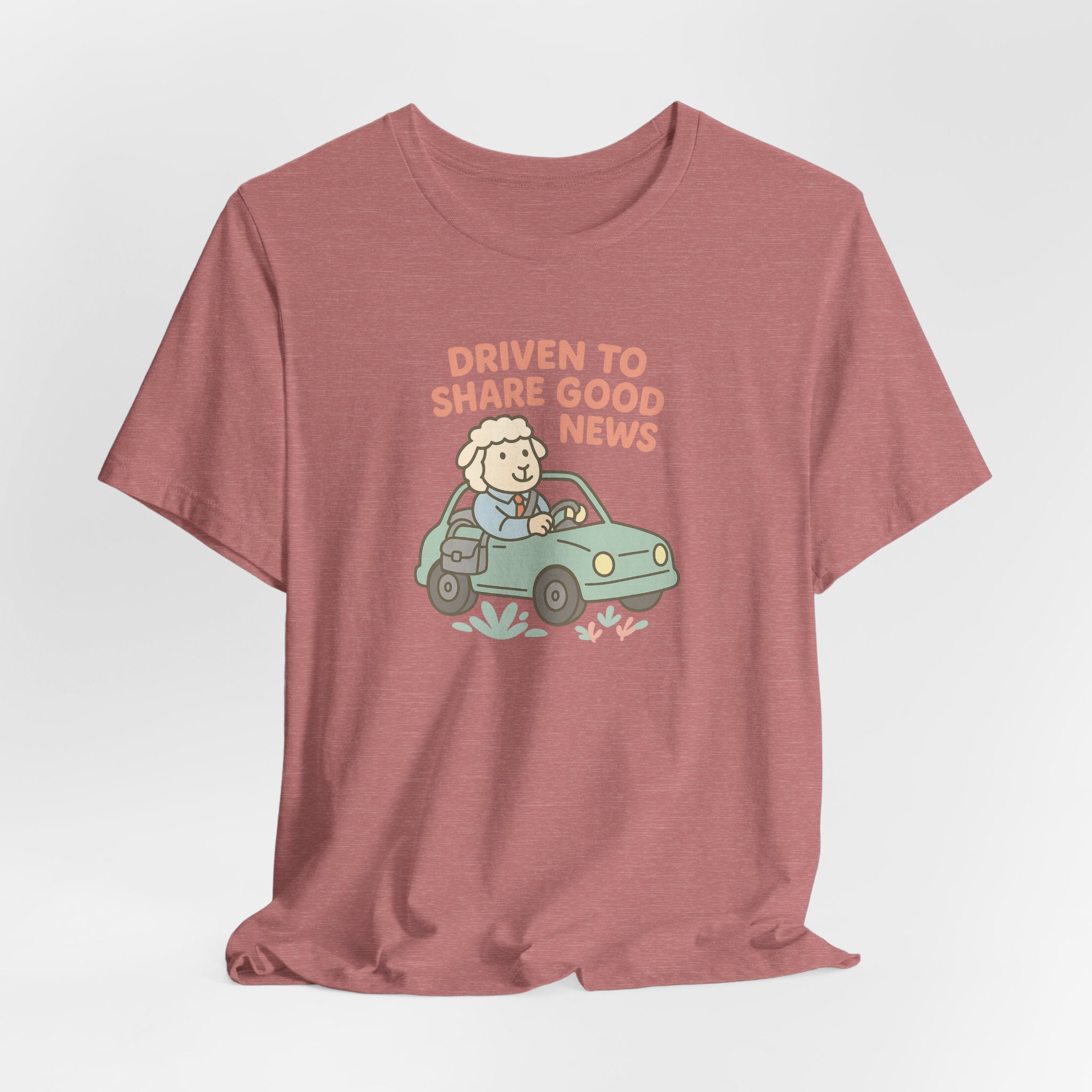 Driven to Share Good News (Male Sheep Alone) – Graphic T-Shirt