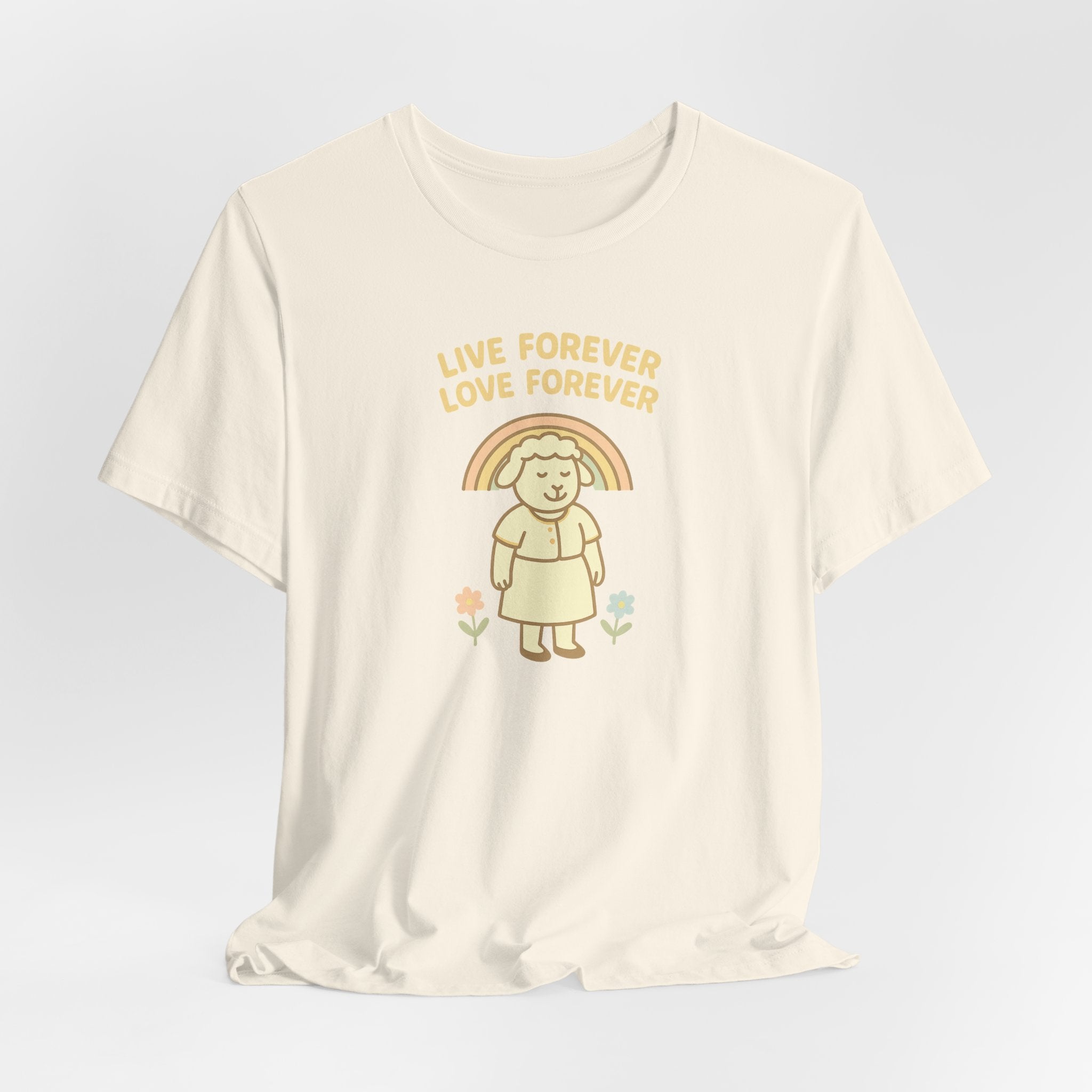 Live Forever Love Forever (Female Sheep) – Graphic T-Shirt