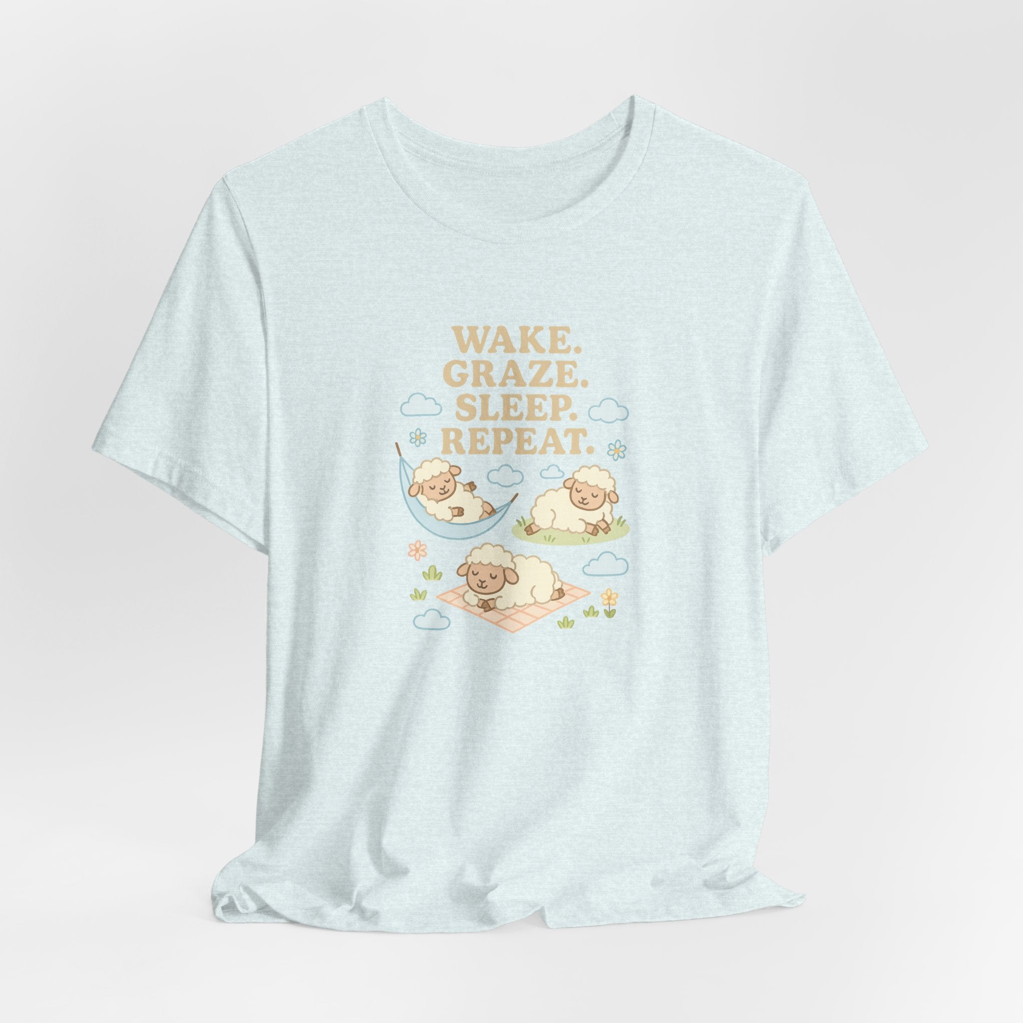 Wake. Graze. Sleep. Repeat. – Graphic T-Shirt