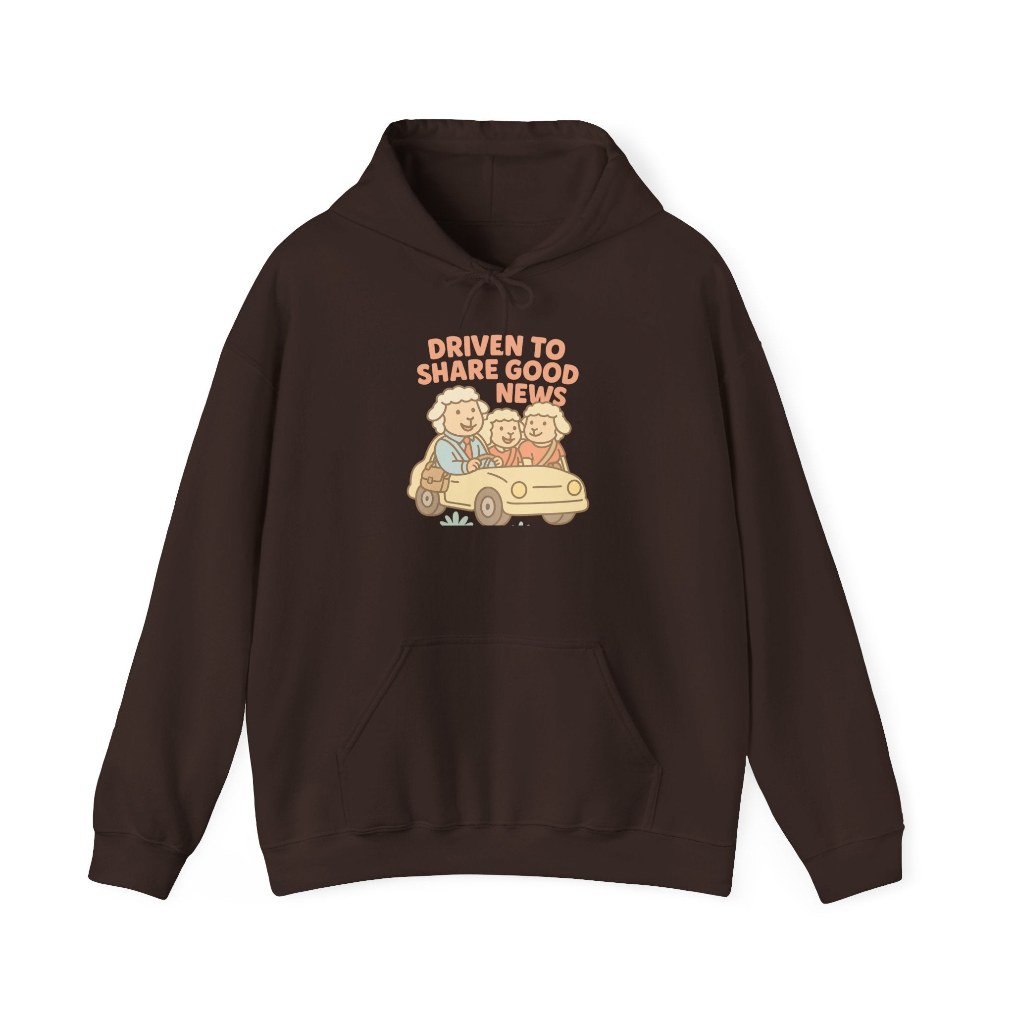 Driven to Share Good News (A Couple and a Friend) – Graphic Hoodie