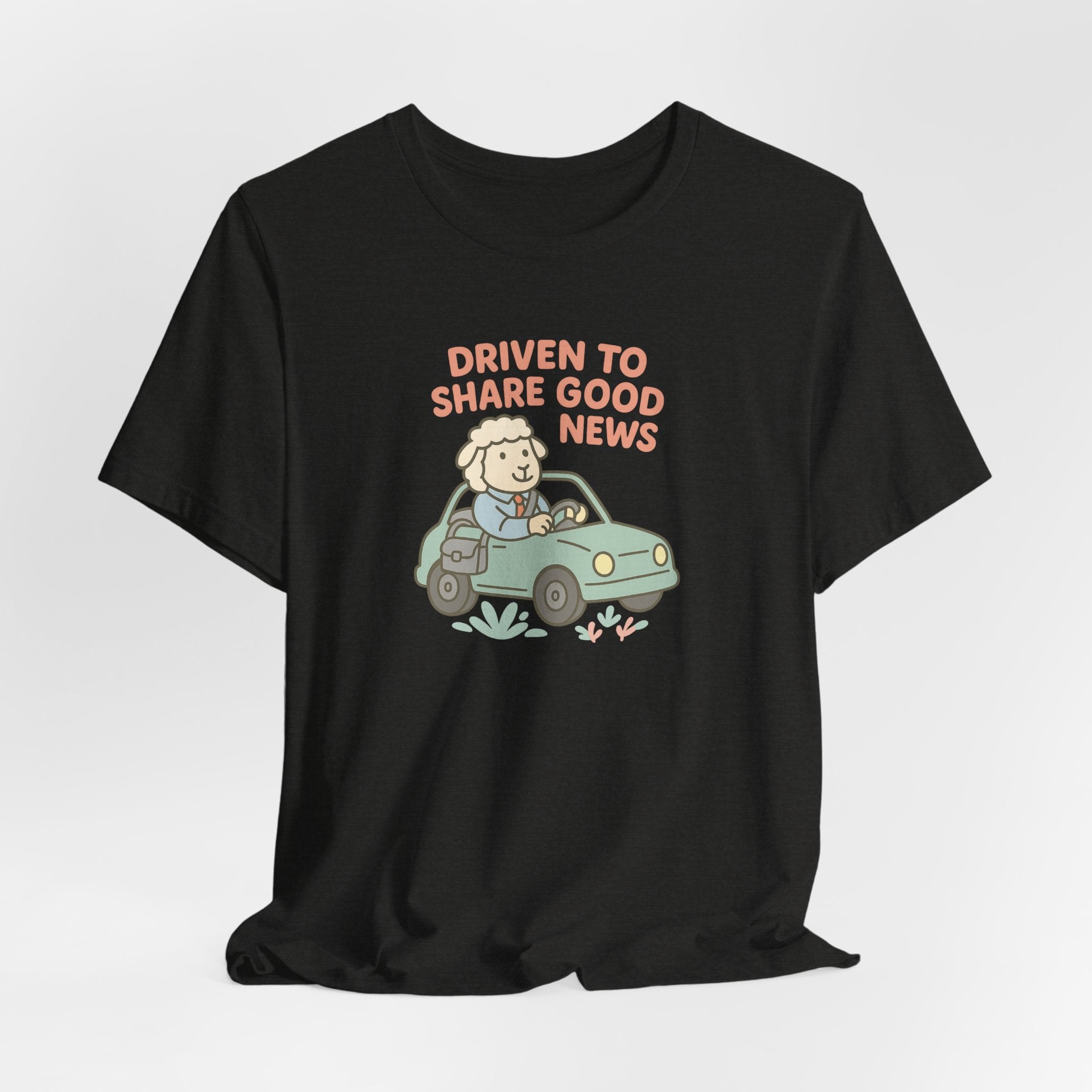 Driven to Share Good News (Male Sheep Alone) – Graphic T-Shirt