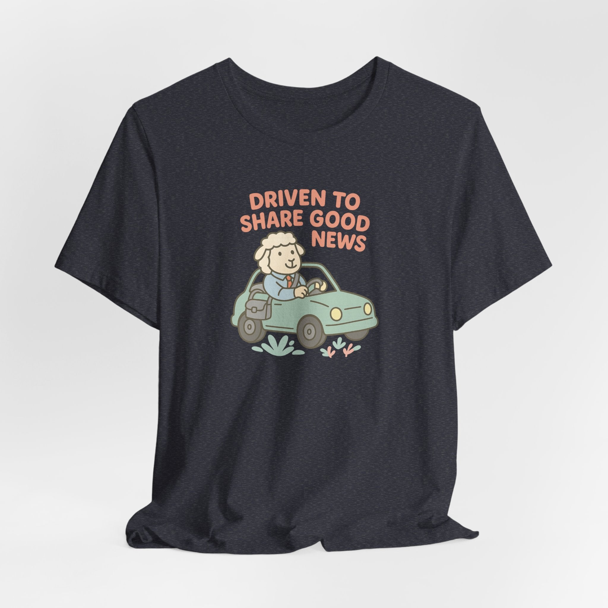 Driven to Share Good News (Male Sheep Alone) – Graphic T-Shirt