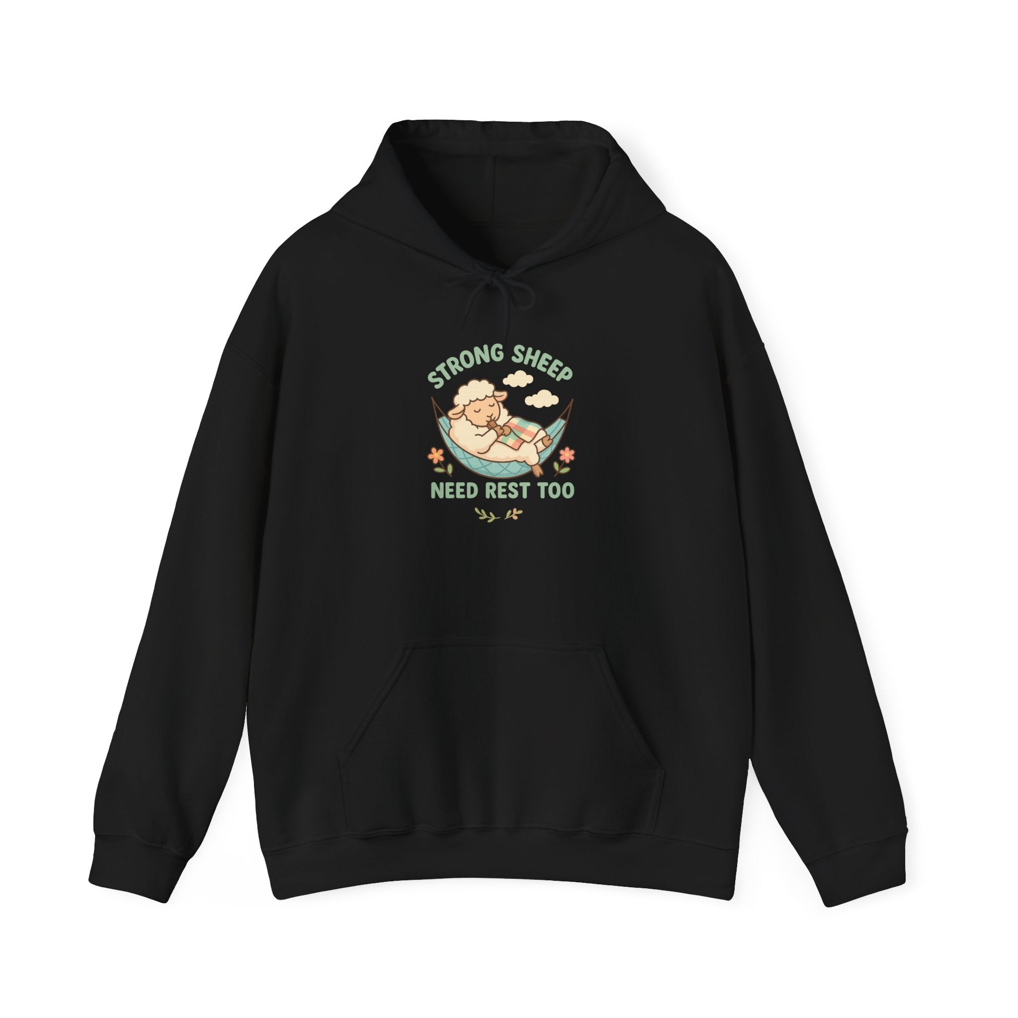 Strong Sheep Need Rest Too – Graphic Hoodie