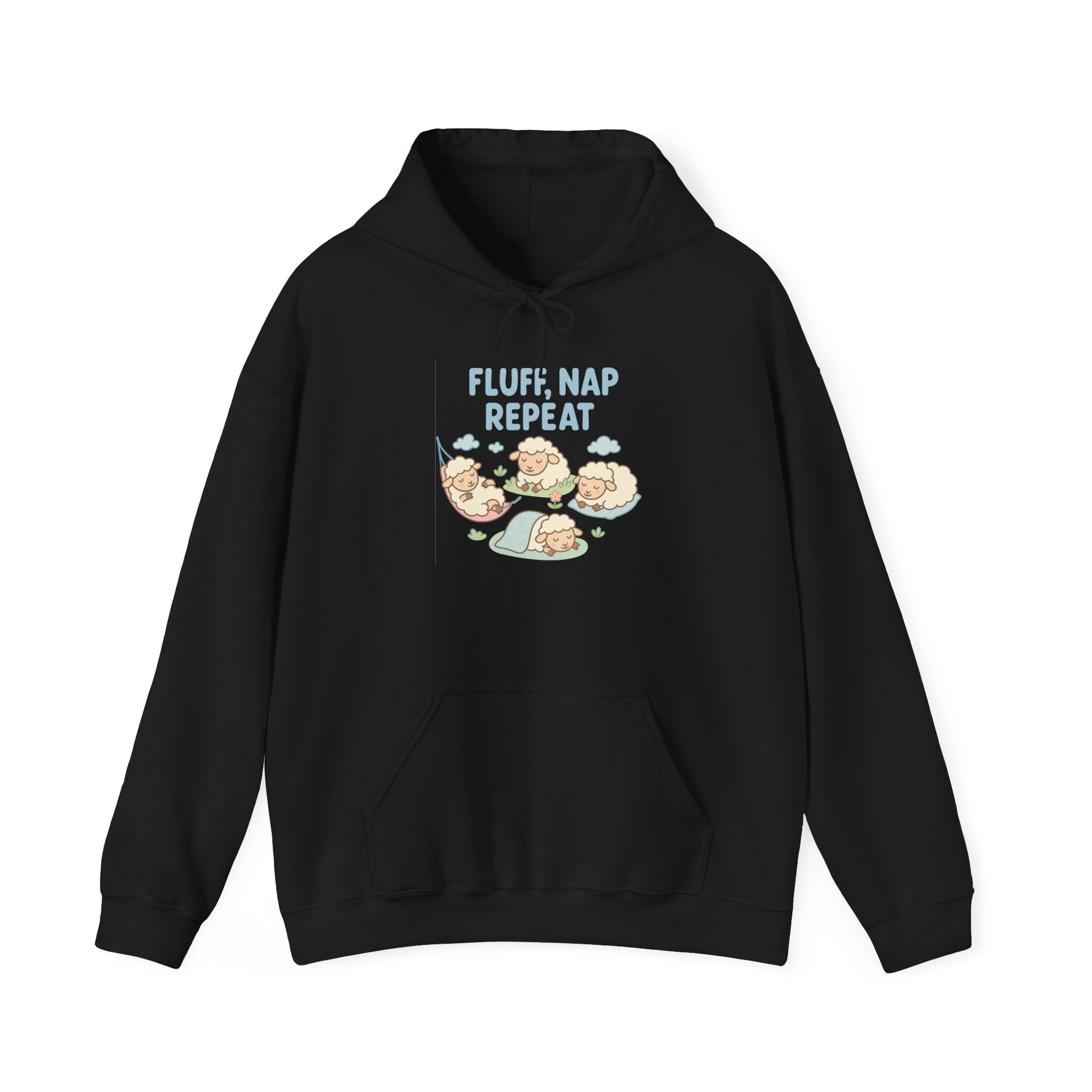 Fluff, Nap, Repeat – Graphic Hoodie