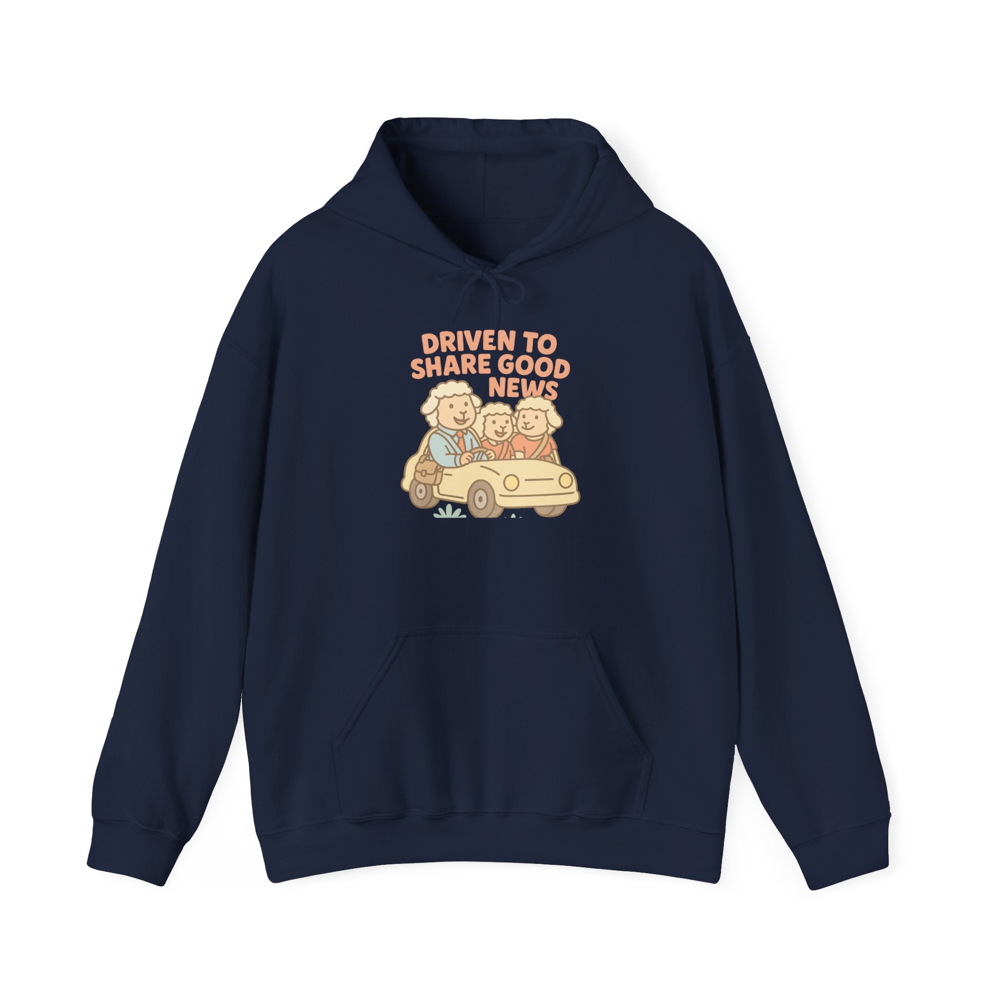 Driven to Share Good News (A Couple and a Friend) – Graphic Hoodie