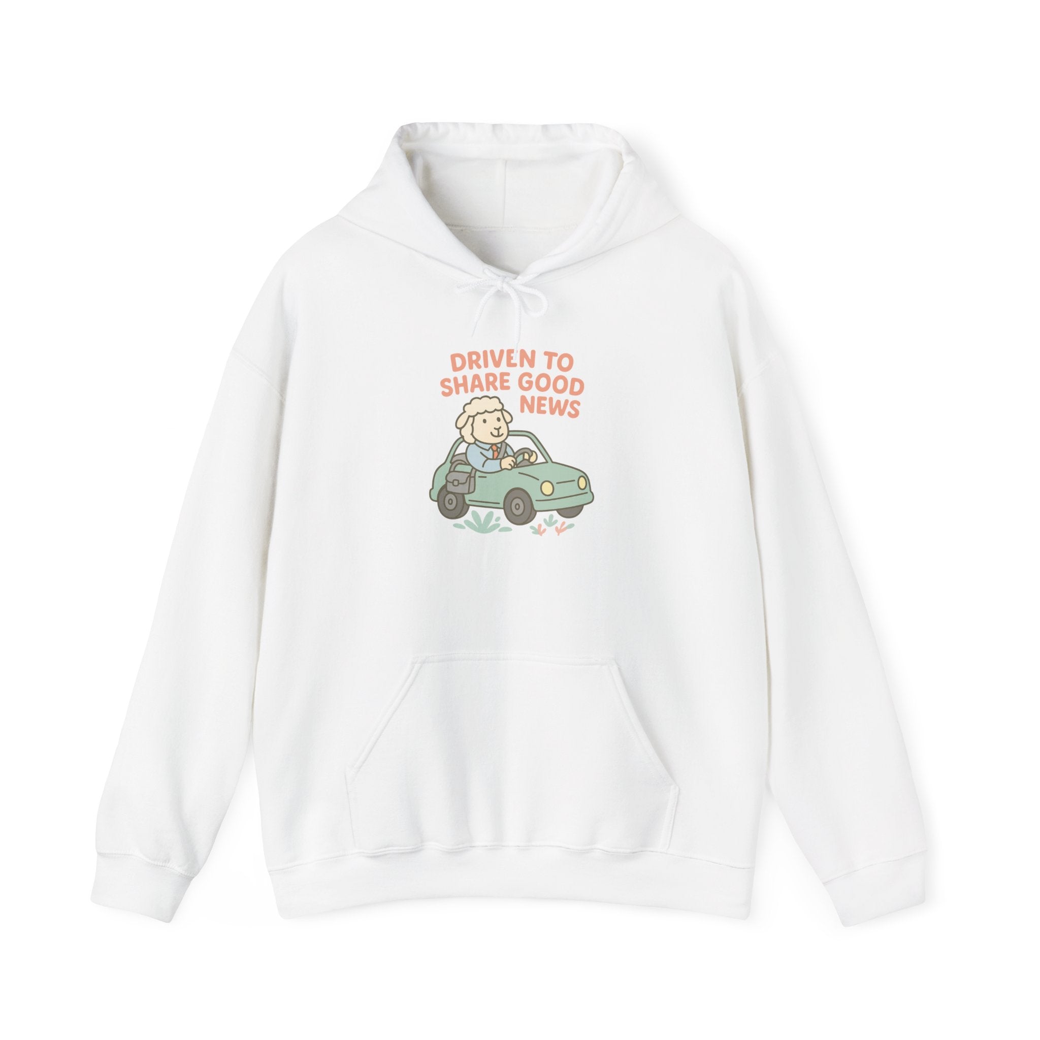 Driven to Share Good News (Male Sheep Alone) – Graphic Hoodie