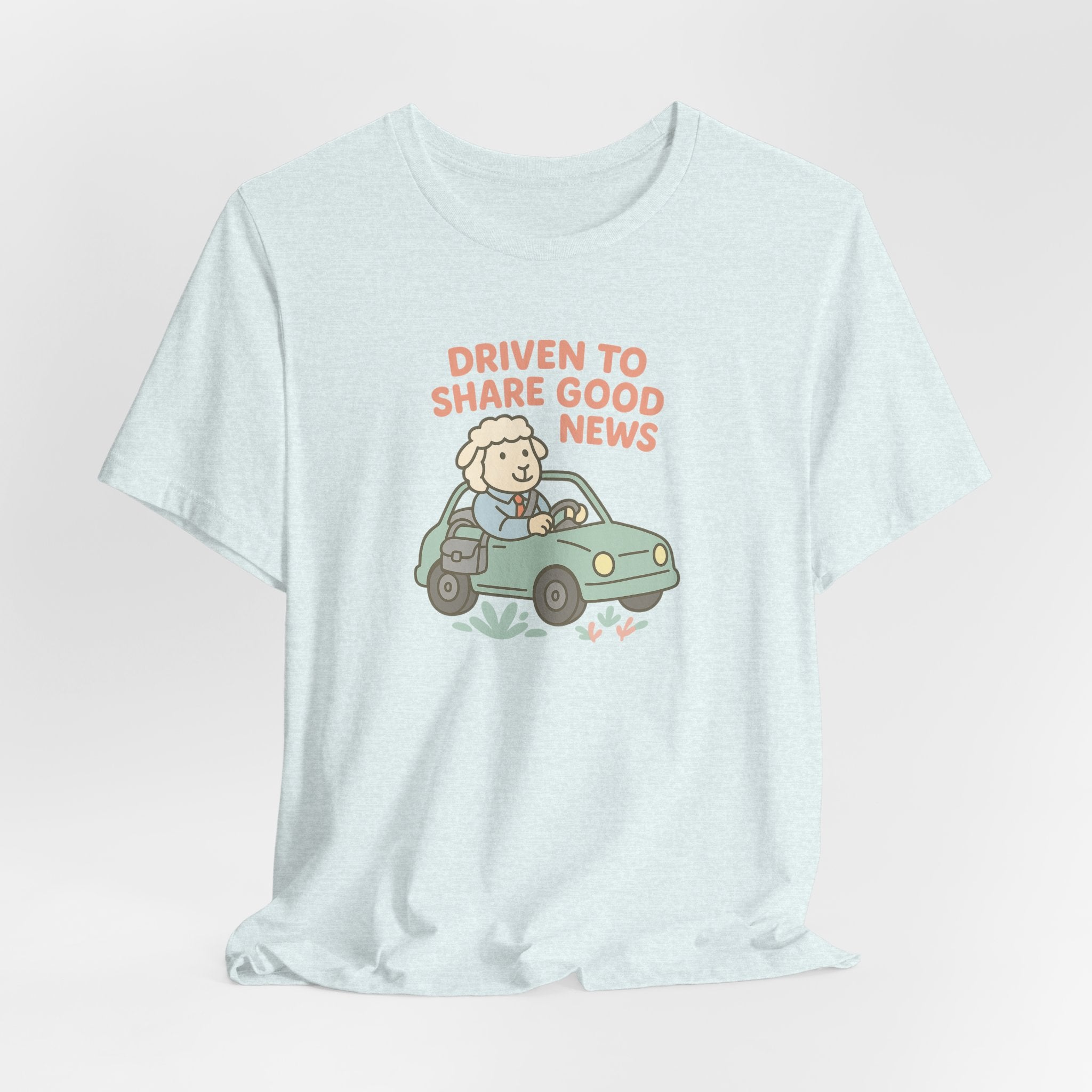 Driven to Share Good News (Male Sheep Alone) – Graphic T-Shirt